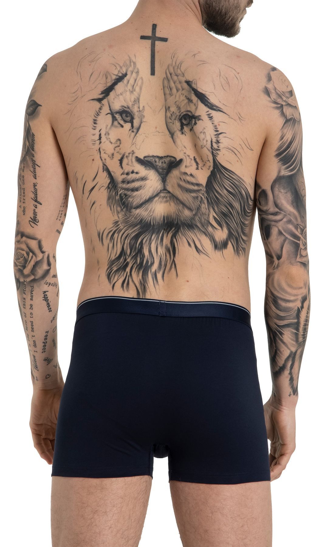 HAASIS Bodywear 1919 Retro Pants Herren Pants 77253413-nightblue (Packung, 2-St., 2er Pack) Pants, mit Logo-Druck, ohne Eingriff