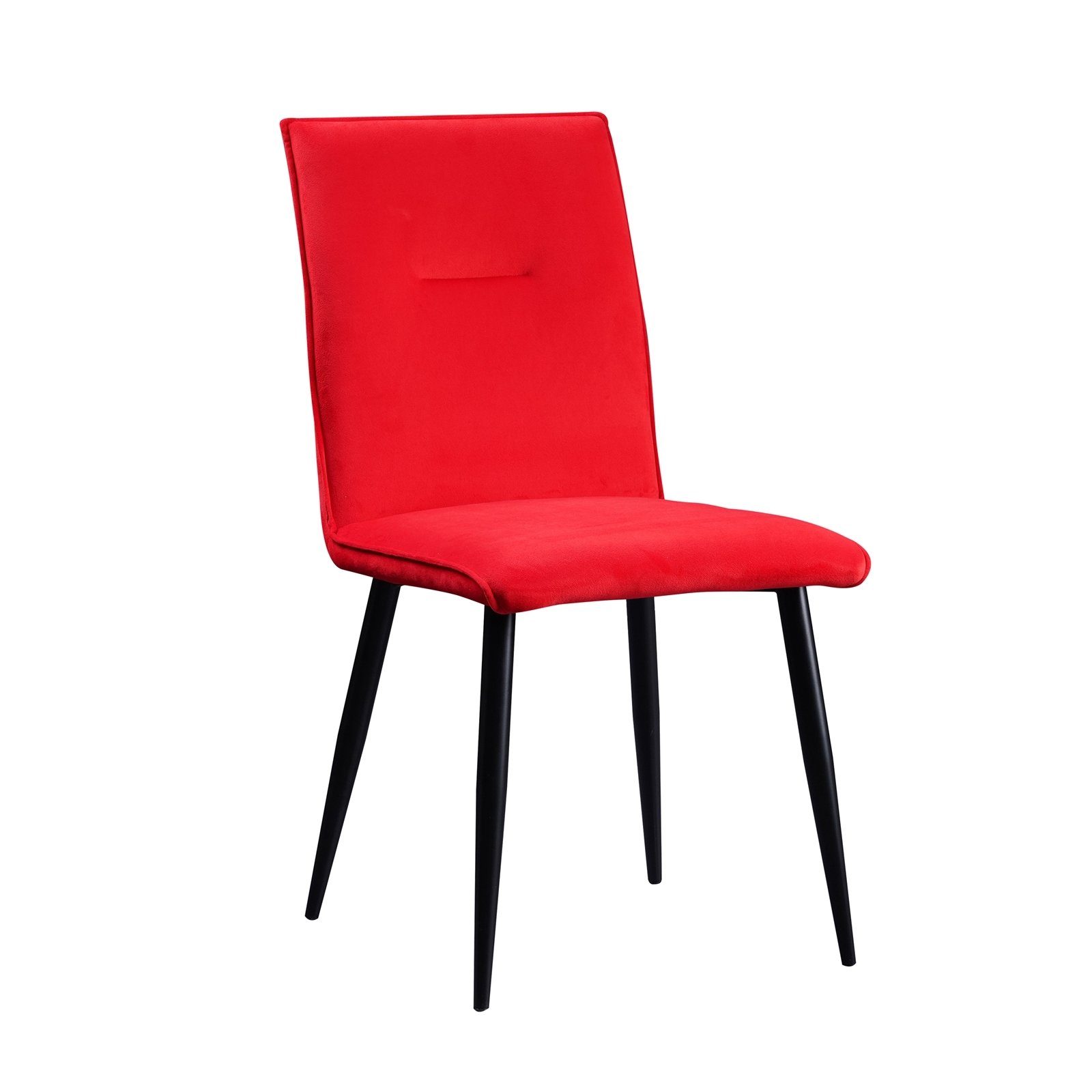 HTI-Living Esszimmerstuhl Stuhl (Einzelstuhl, Salinas Samt Velvet Rot St), 1 Esszimmerstuhl