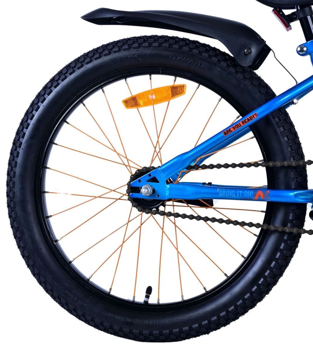 Volare Kinderfahrrad 20 Zoll Kinder Jungen Fahrrad Kinderfahrrad Rad Bike NERF Blau 22078, 1 Gang, Rücktrittbremse, Seitenständer