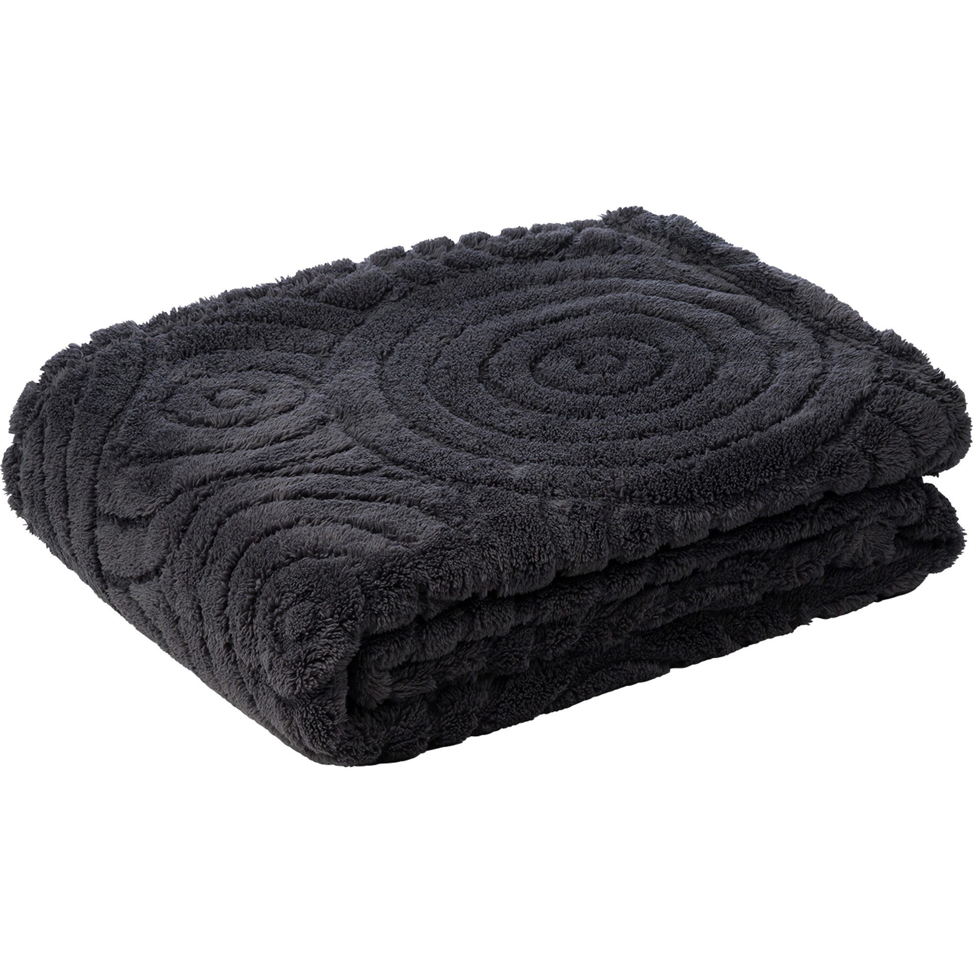 Wohndecke Wohndecke "Faro", Gözze, Microfaser-Fleece Uni/Hoch- Tiefstruktur