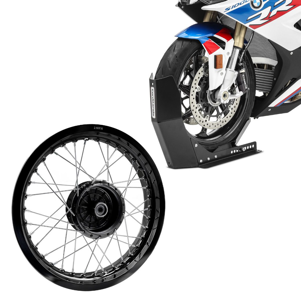 Craftride Schraube Set: Felge 2,5x16 breit passend für Simson S51 S50 S70 Schwalbe KR51 A