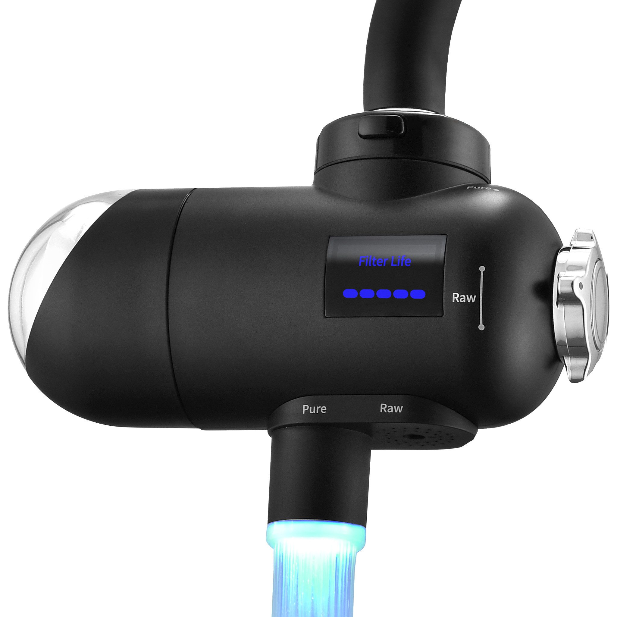 Wasserhahnfilter Wasserfilter für Trinkwasser mit UV-Licht und LED-Anzeige