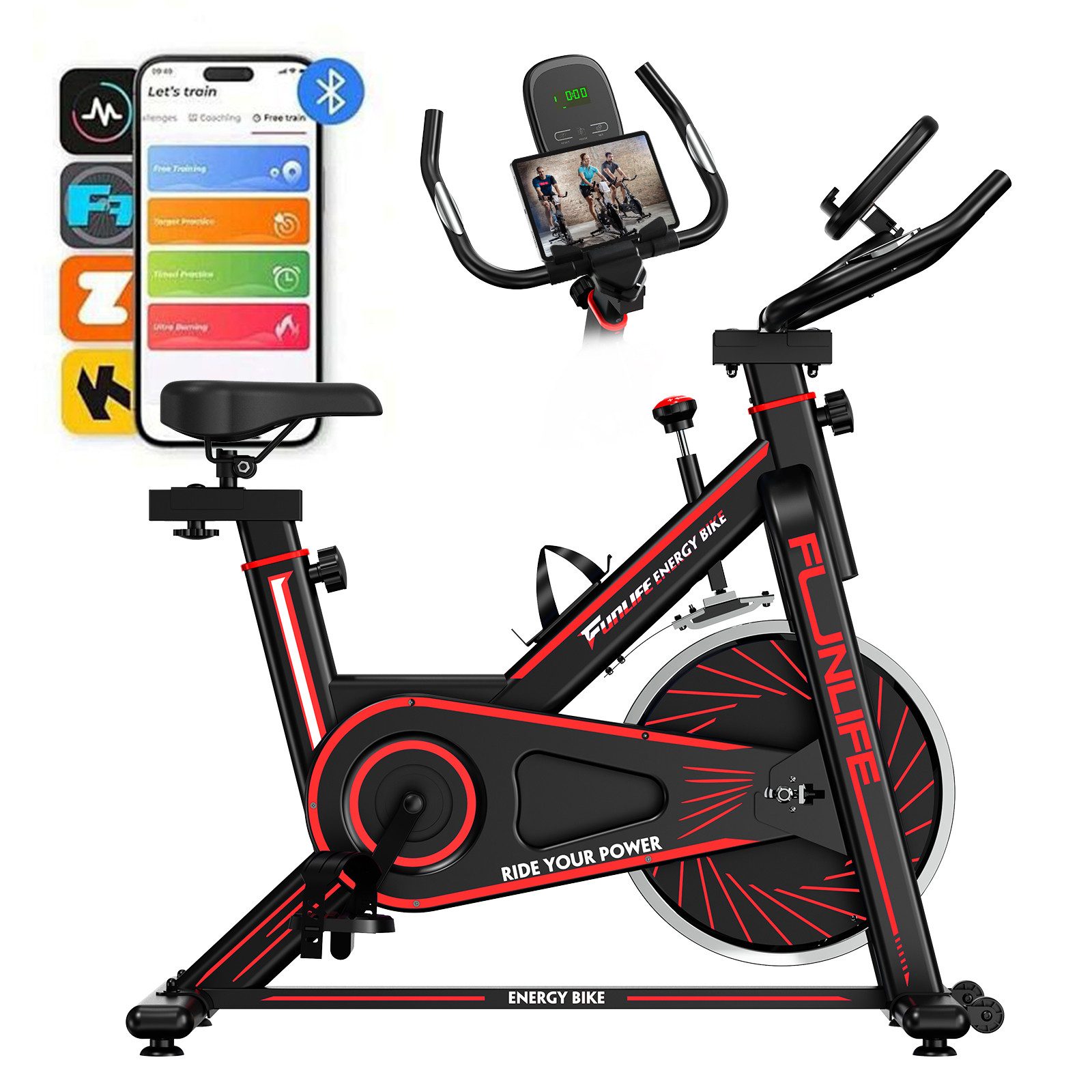 Heimtrainer Smart Indoor Bike mit App-Training