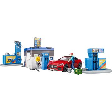 Bruder® Spielfigur bworld Tankstelle mit Waschplatz