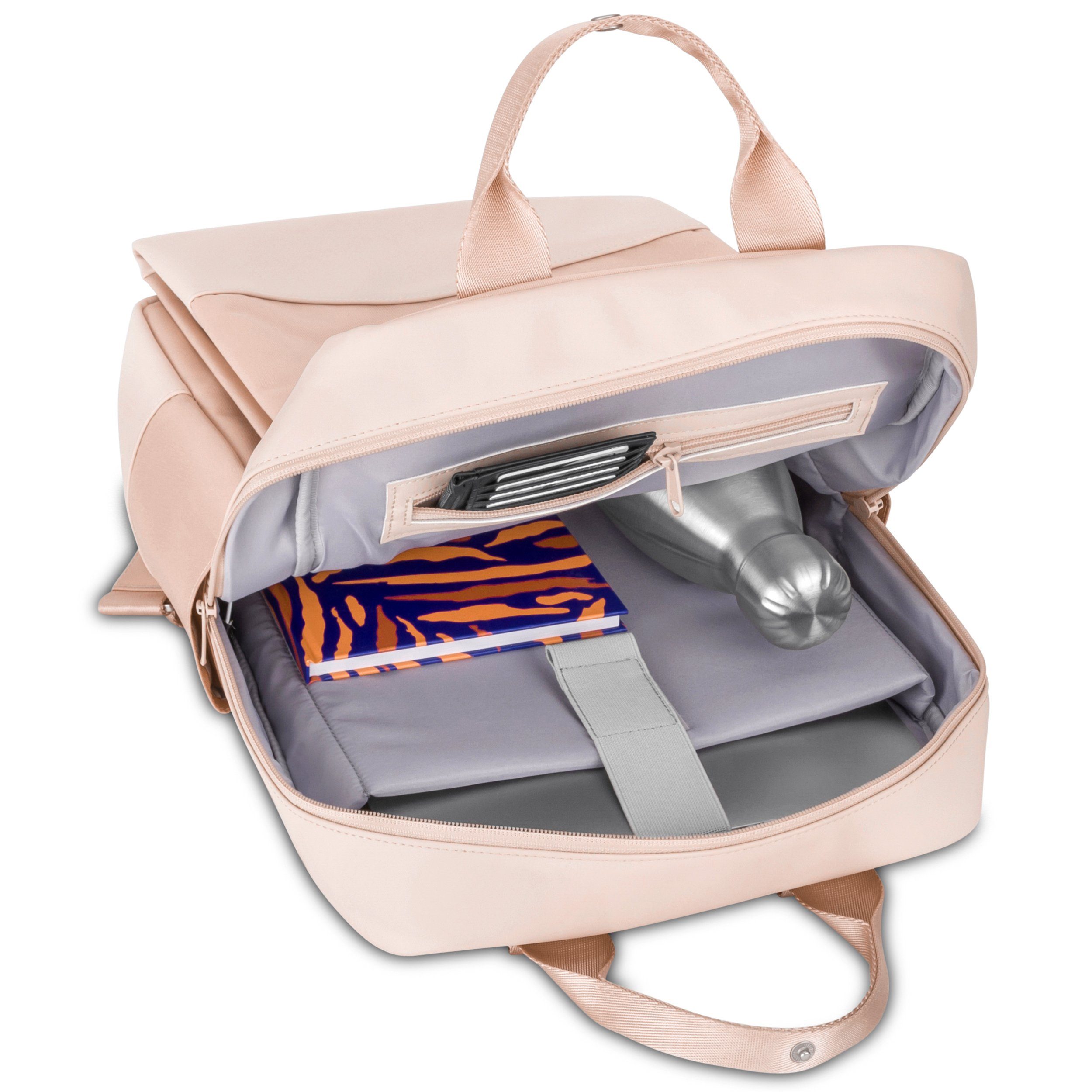 Johnny Urban Cityrucksack Jona Large Tagesrucksack Damen mit Laptop Fach, Versteckte Fächer, Laptopfach, Wasserabweisend