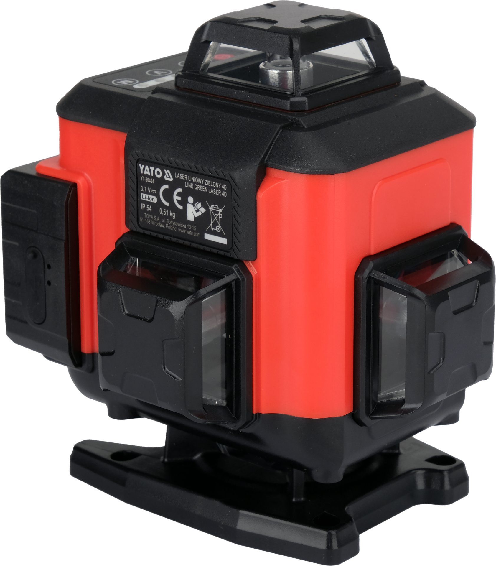 Yato Kreuzlinienlaser 4D Grünlinien-Laser mit elektronischem Kompensator, 16 Linien, (4D Grünlinien-Laser mit elektronischem Kompensator, 16 Linien)