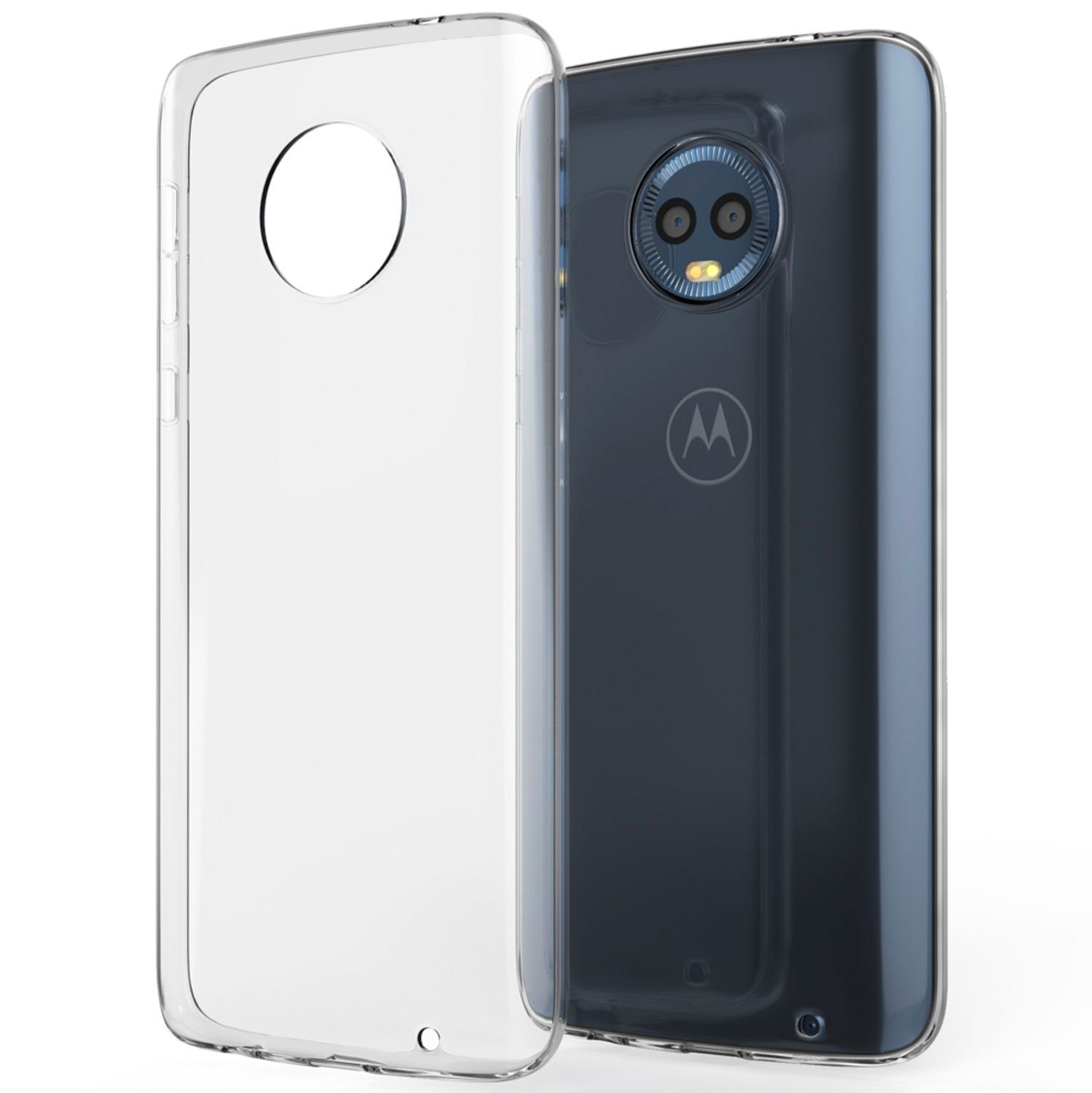 Nalia Smartphone-Hülle Motorola Moto G6 Plus, Klare Silikon Hülle / Extrem  Transparent / Vergilbungsfrei / Stoßfest / Kratzfest / Durchsichtige Dünne  Schutzhülle / Clear Phone Case / Soft Cover / Anti-Gelb /
