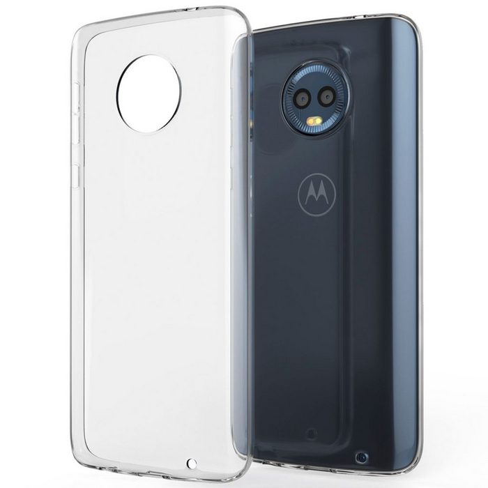 Nalia Smartphone-Hülle Motorola Moto G6 Plus Klare Silikon Hülle / Extrem Transparent / Vergilbungsfrei / Stoßfest / Kratzfest / Durchsichtige Dünne Schutzhülle / Clear Phone Case / Soft Cover / Anti-Gelb / Flexibel / Handy-Schale Etui Bumper Phone Backco
