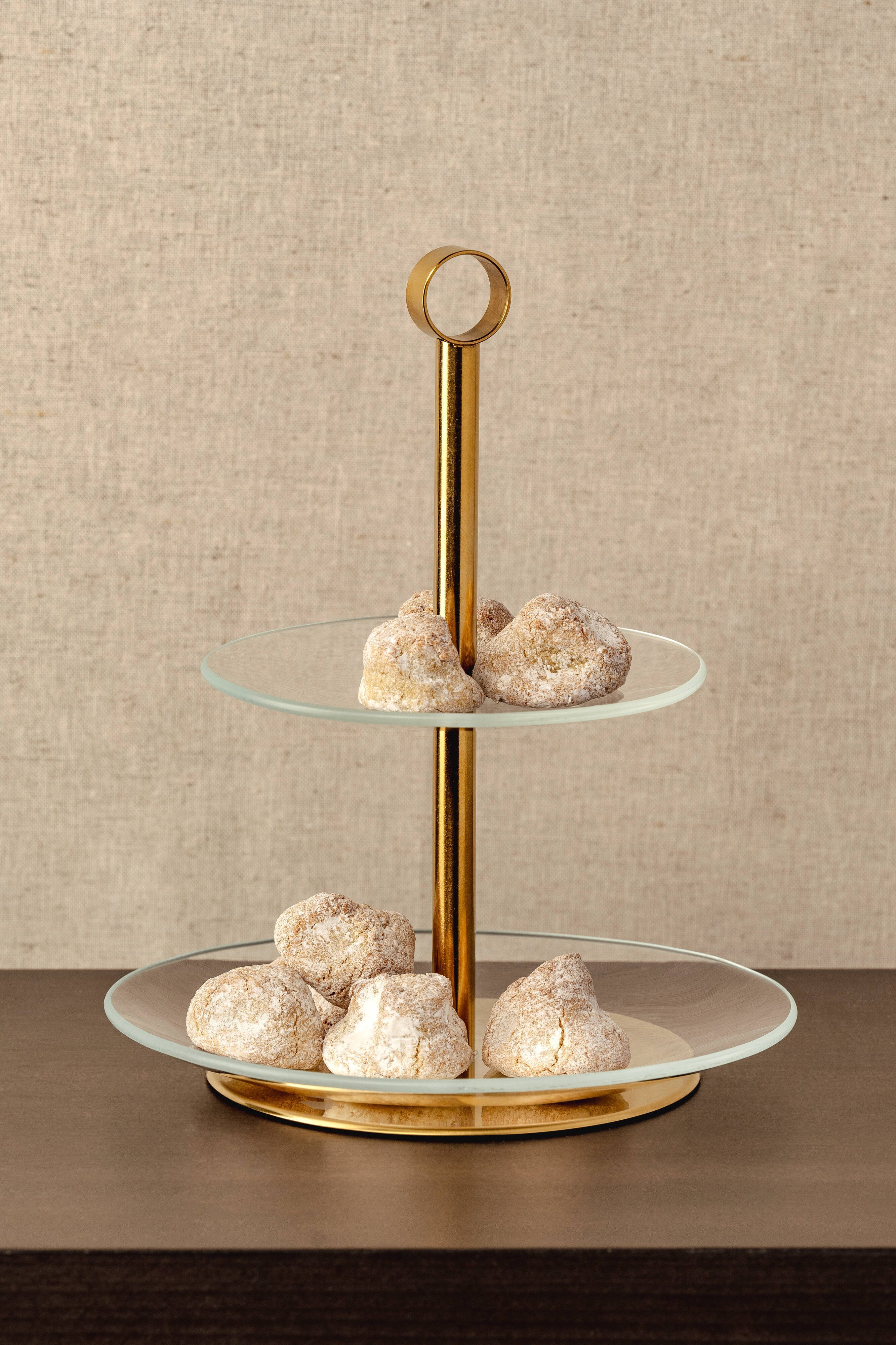 LEONARDO Etagere CENA, 2 stufig, Glas, Metall, (1-tlg), ideal für Snacks, Desserts oder kleine Leckereien