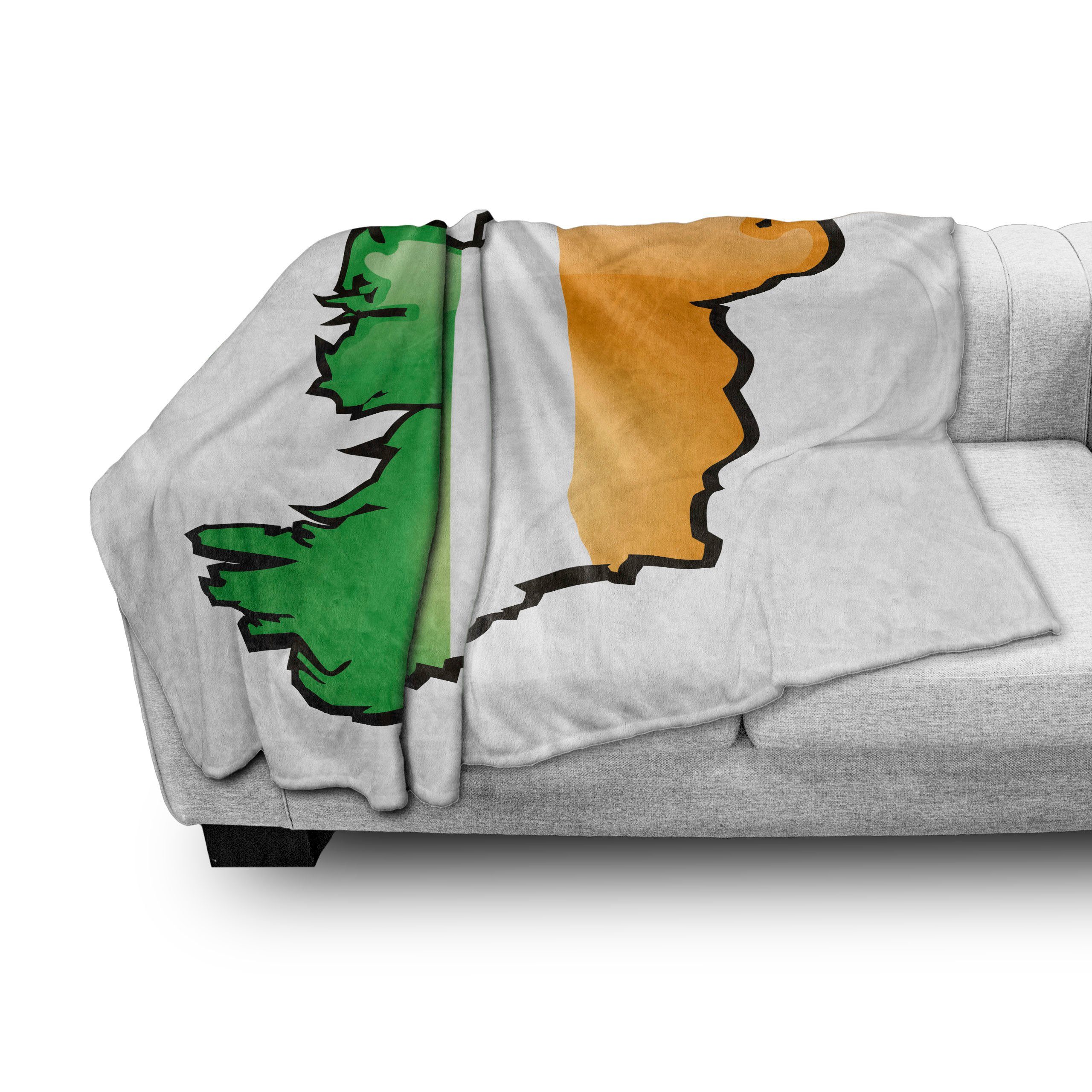 Wohndecke Gemütlicher den Plüsch Cartoon-Stil Karte Abakuhaus, Außenbereich, Irland für und Irish Innen- Karte