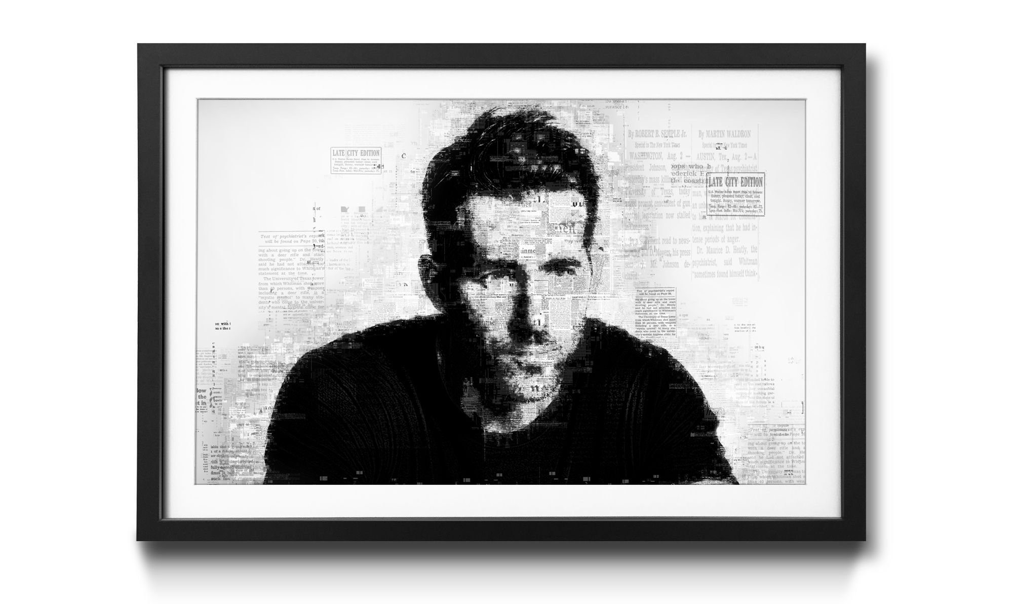 WandbilderXXL Bild mit Rahmen Ryan R., Schauspieler, Wandbild, in 4 Größen erhältlich