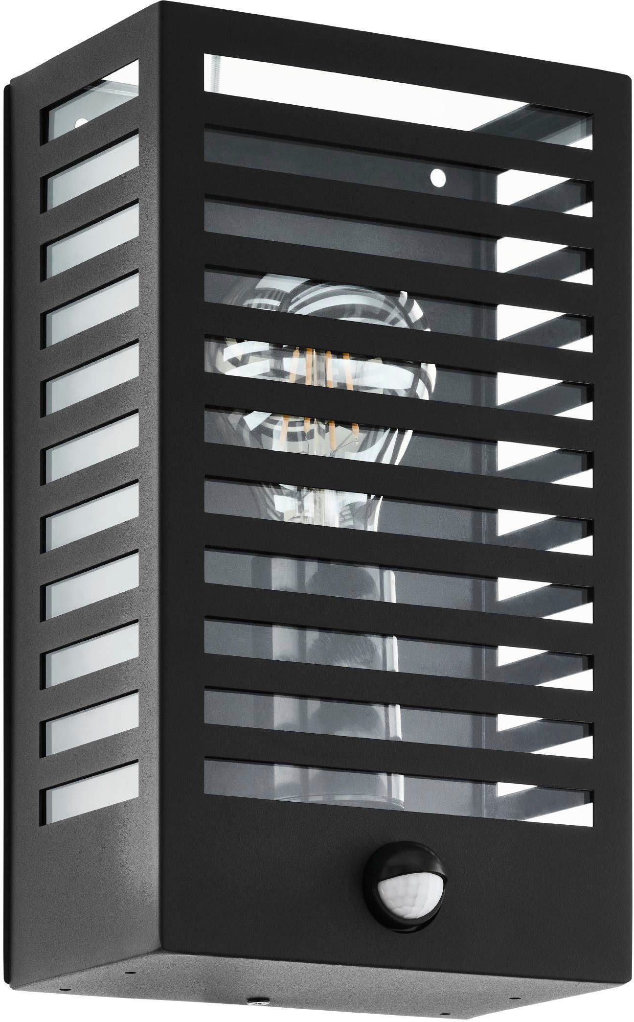 ALAMONTE ohne - wechselbar, Deckenleuchte 3, E27 schwarz exkl. Stahl Deckenleuchte Alu, Leuchtmittel, 60W aus in - EGLO Leuchtmittel