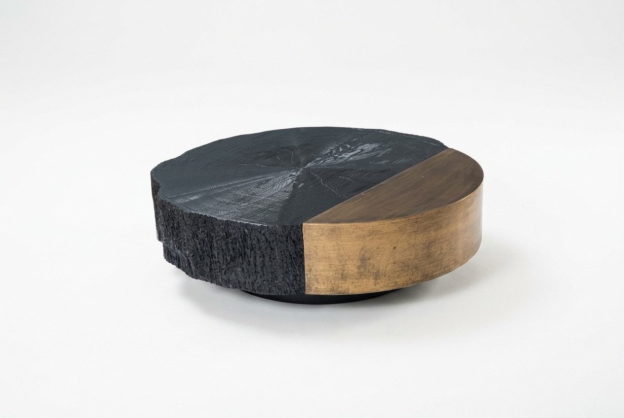 JVmoebel Couchtisch Designer-Couchtisch aus Holz mit mattschwarzer Oberfläche (Packung, 1-St., Couchtisch), Made in Europa