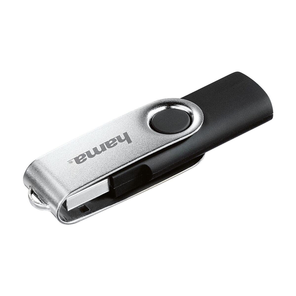 Hama Flash Pen Rotate USB-Stick (Lesegeschwindigkeit 10 MB/s, mit Öse für z.B. Schlüsselanhänger)