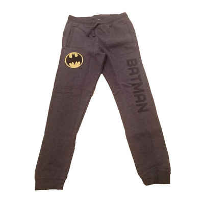 Batman Jogginghose Jogginghose für Kinder mit Batman-Logo - Dunkelgrau mit gelbem Logo