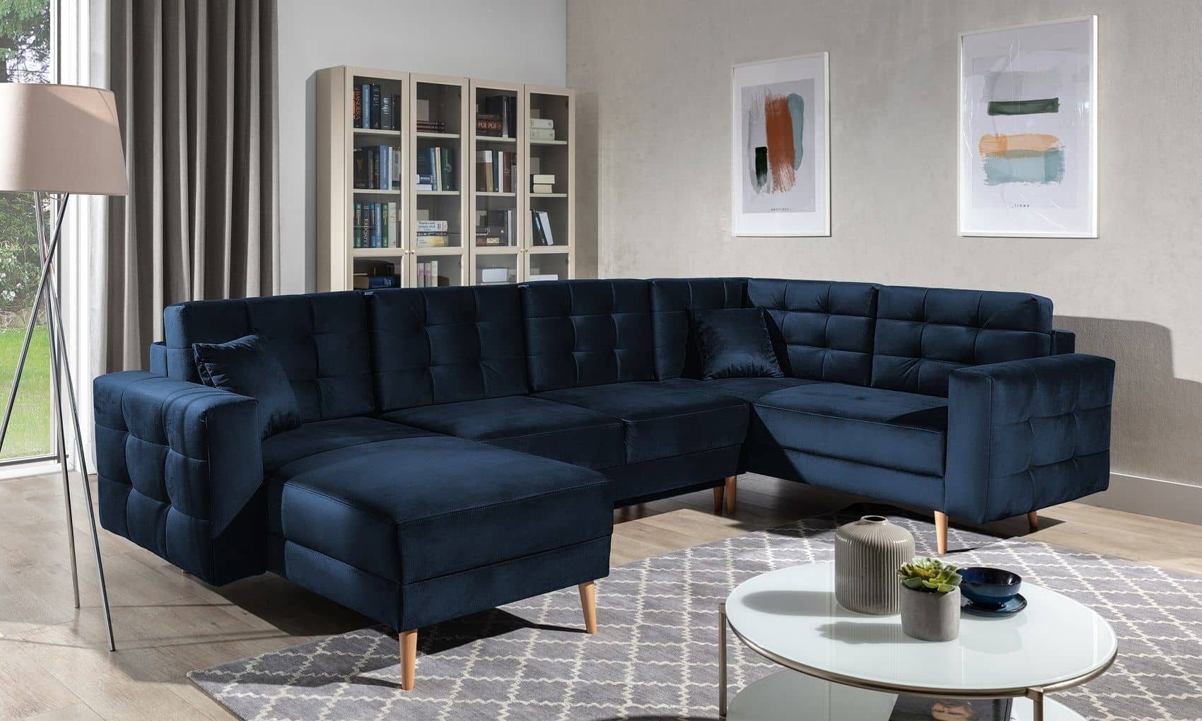 Myhomelando Wohnlandschaft Asgard, mit Schlaffunktion, Bettkasten und beidseitig montierbar