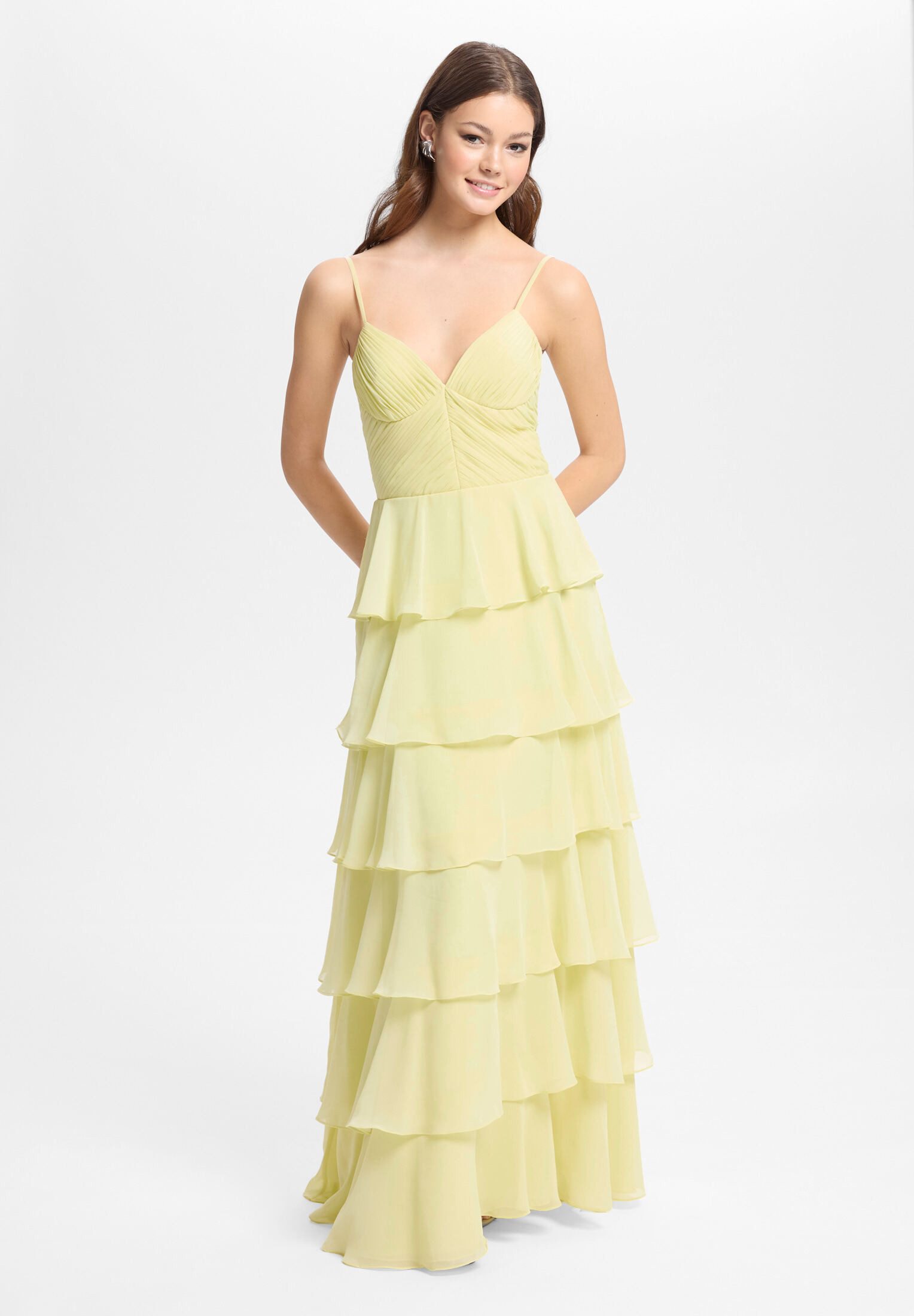 Hey Kyla Abendkleid - Abendkleid aus Chiffon mit Volants