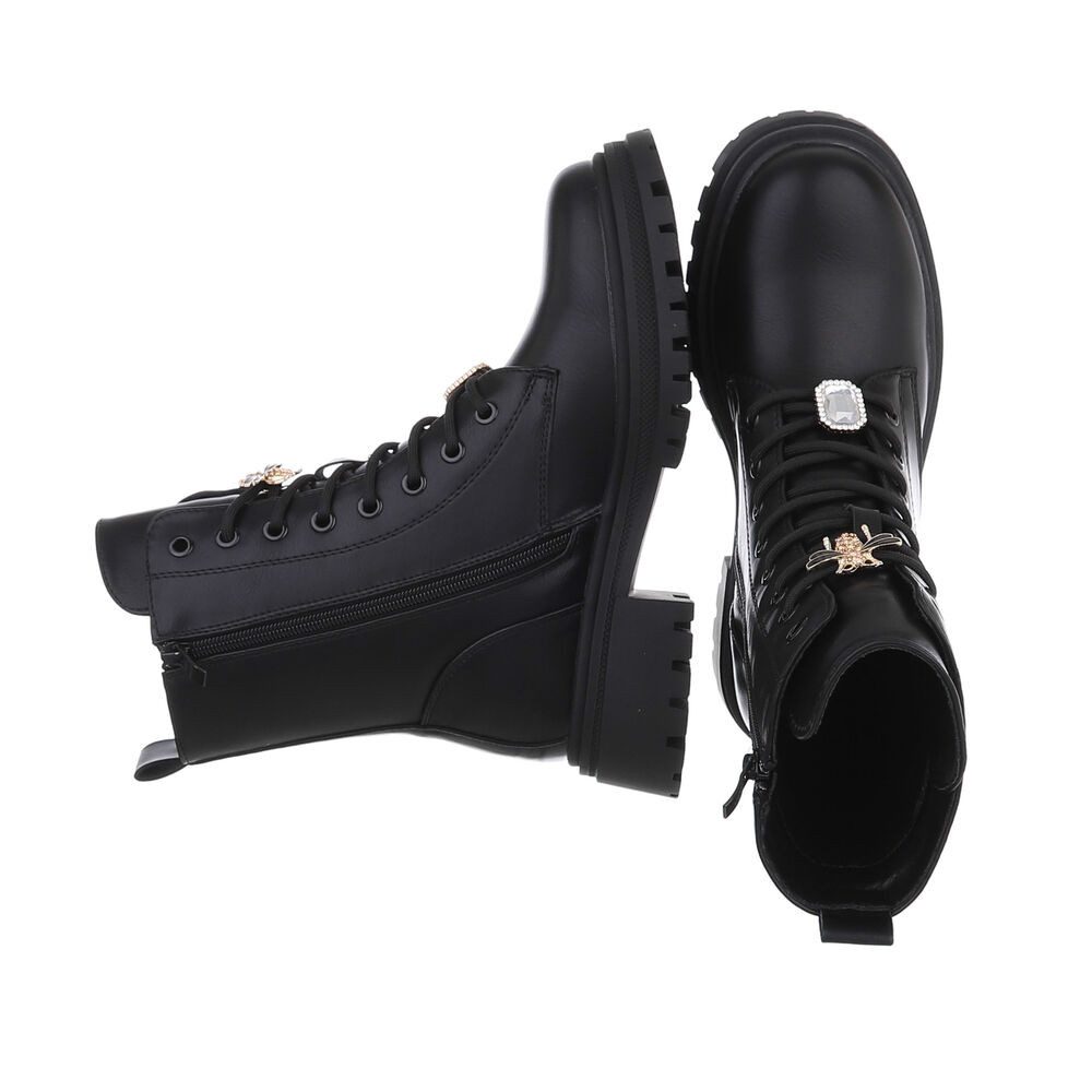 Ital-Design Damen Schnürschuhe Freizeit Schnürstiefelette (87451866) Blocka günstig online kaufen