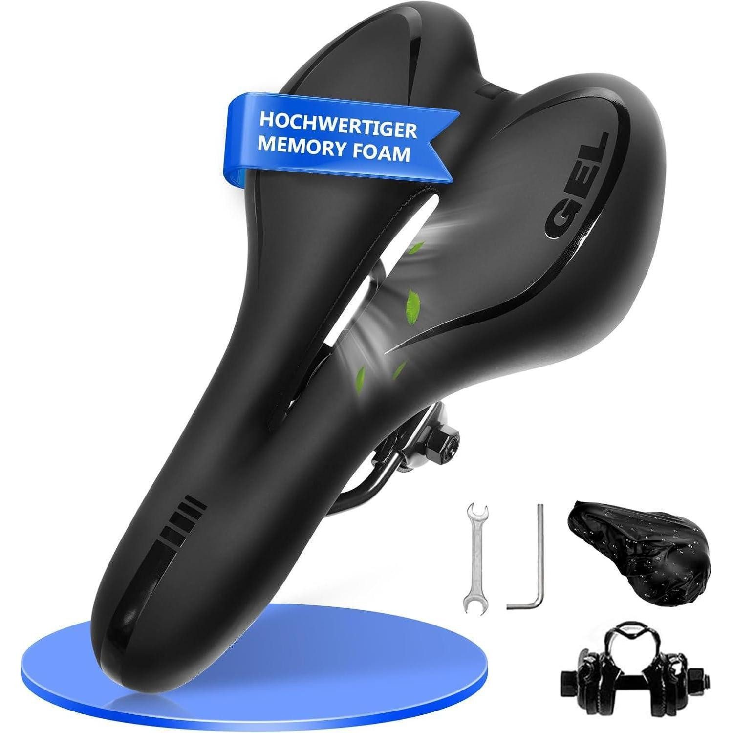 LuxusKollektion Fahrradsattel Fahrradsattel Herren Gel MTB Sattel Damen Bequem Hohl Wasserdicht