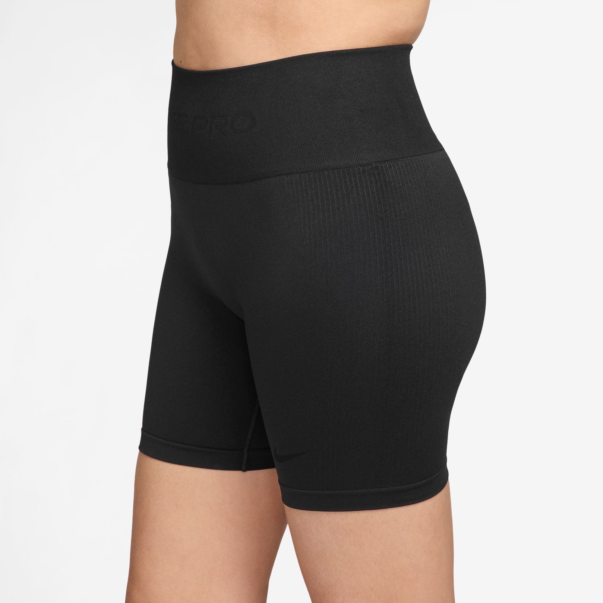 Nike Trainingstights Nike Pro Seamless Women's Dri-FIT High-Waisted 5" Biker Shorts nahtloses Design, hoher Bund