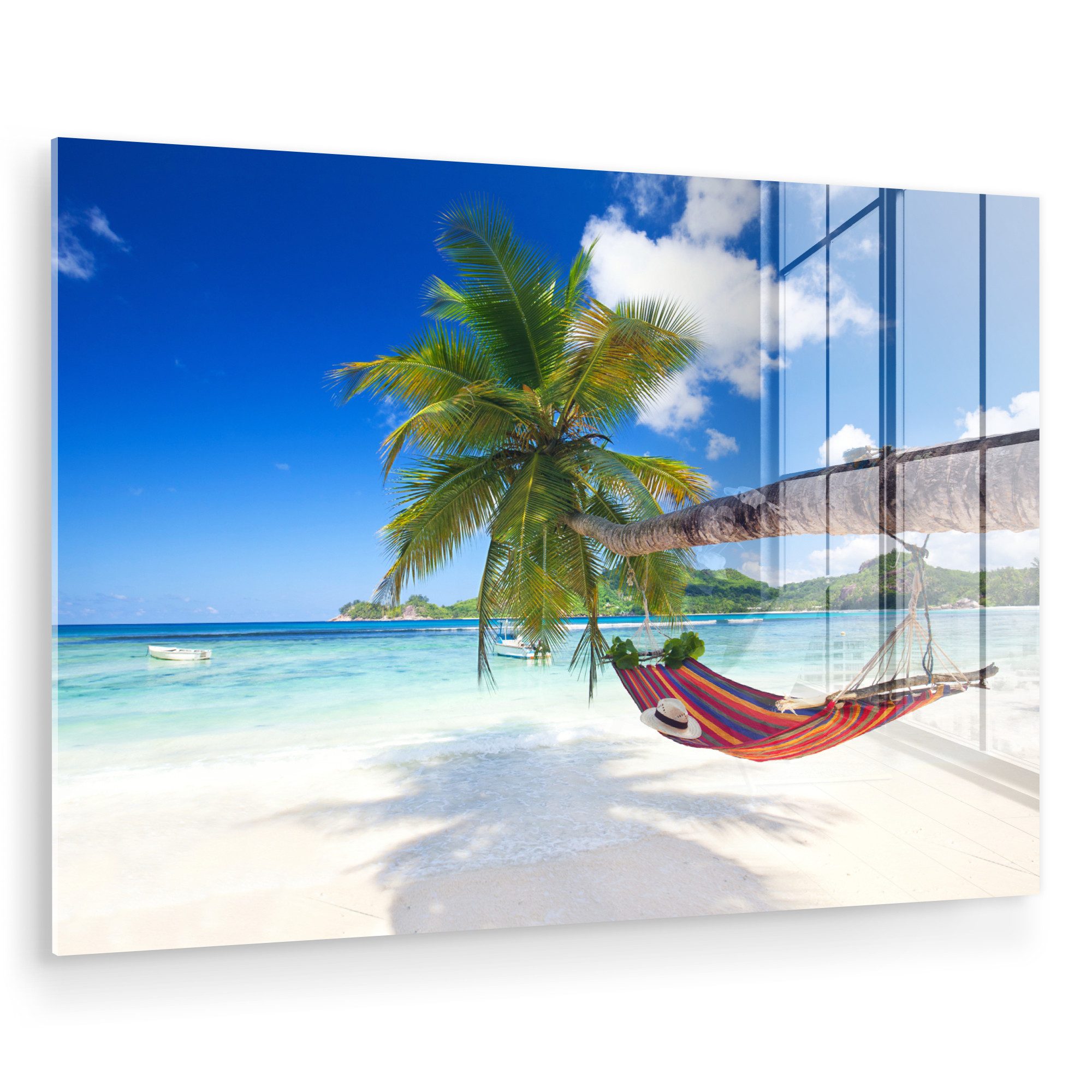 MuchoWow Acrylglasbild Strand - Hängematte - günstig online kaufen