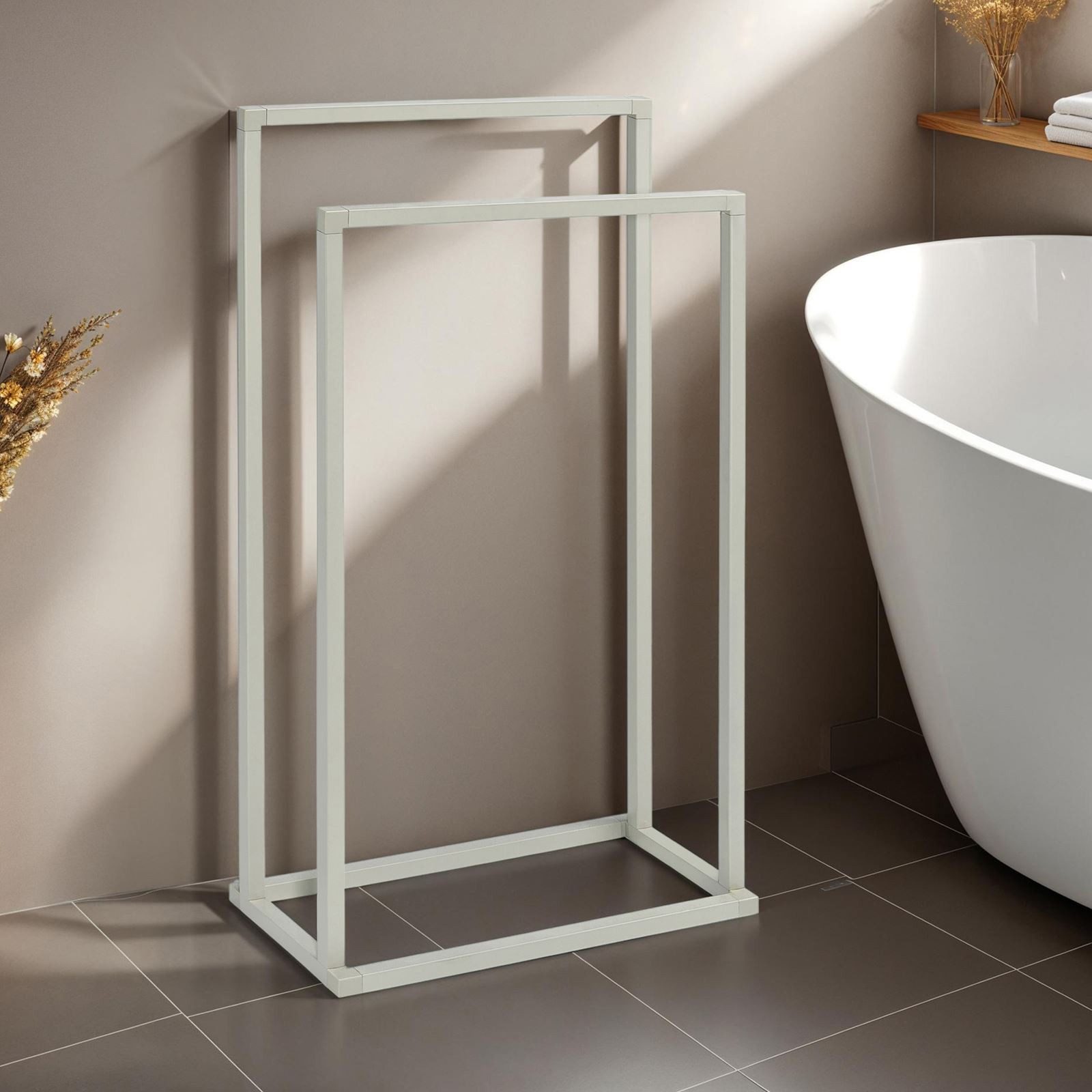 IDIMEX Handtuchständer MAILO, Handtuchhalter mit 2 Stangen freistehend ohne günstig online kaufen