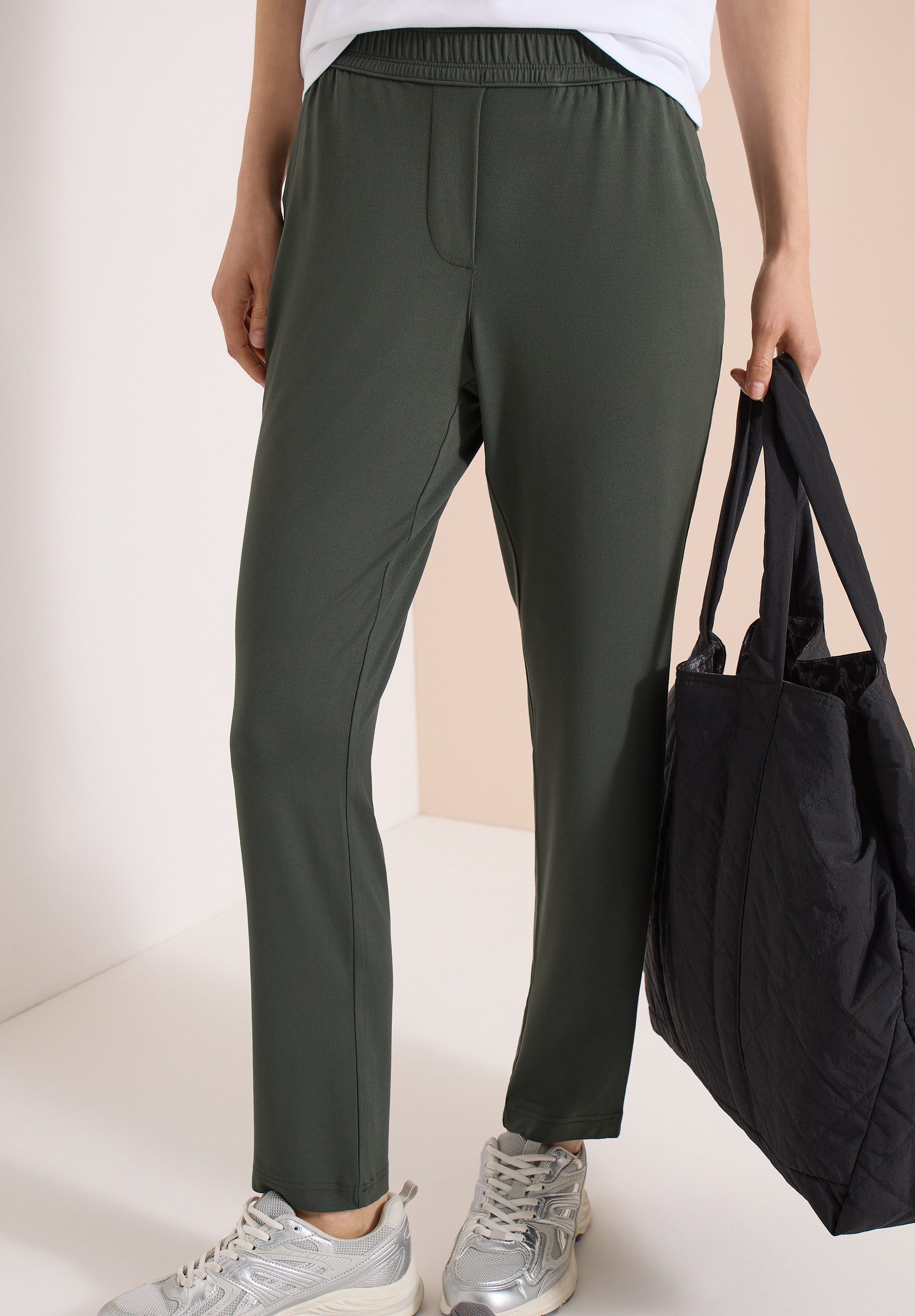 CECIL Jogger Pants Middle Waist