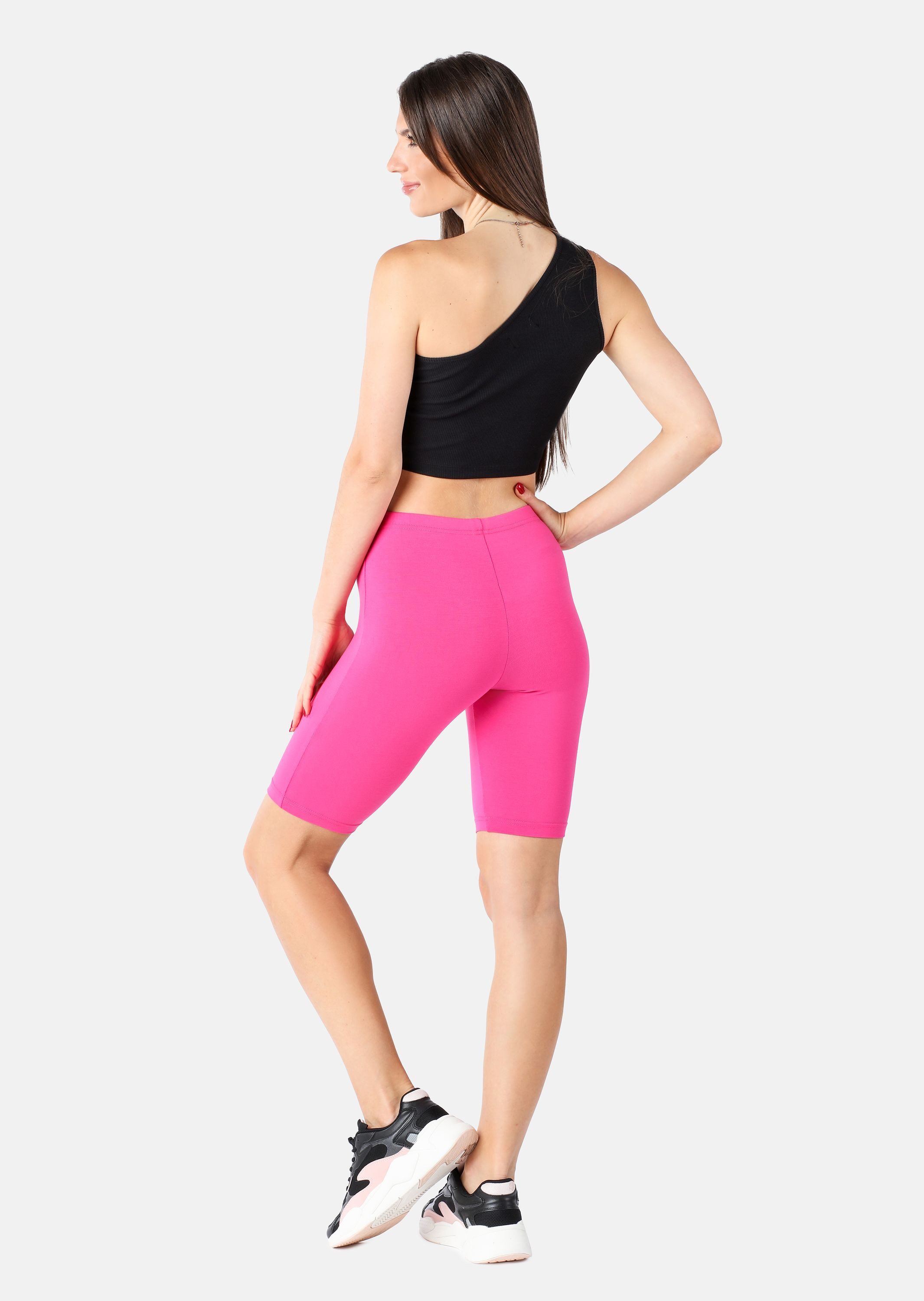 Merry Style Leggings Damen Kurze Leggings aus Viskose MS10-414 (1-tlg) elastischer Bund