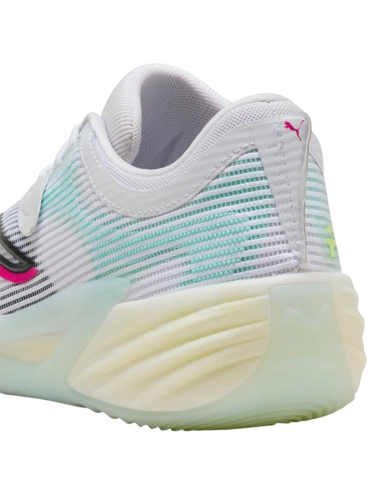 PUMA Hallen-Indoorschuhe All-Pro Nitro™ 2 (Basketball) 2025 weiss/bunt Badmintonschuh