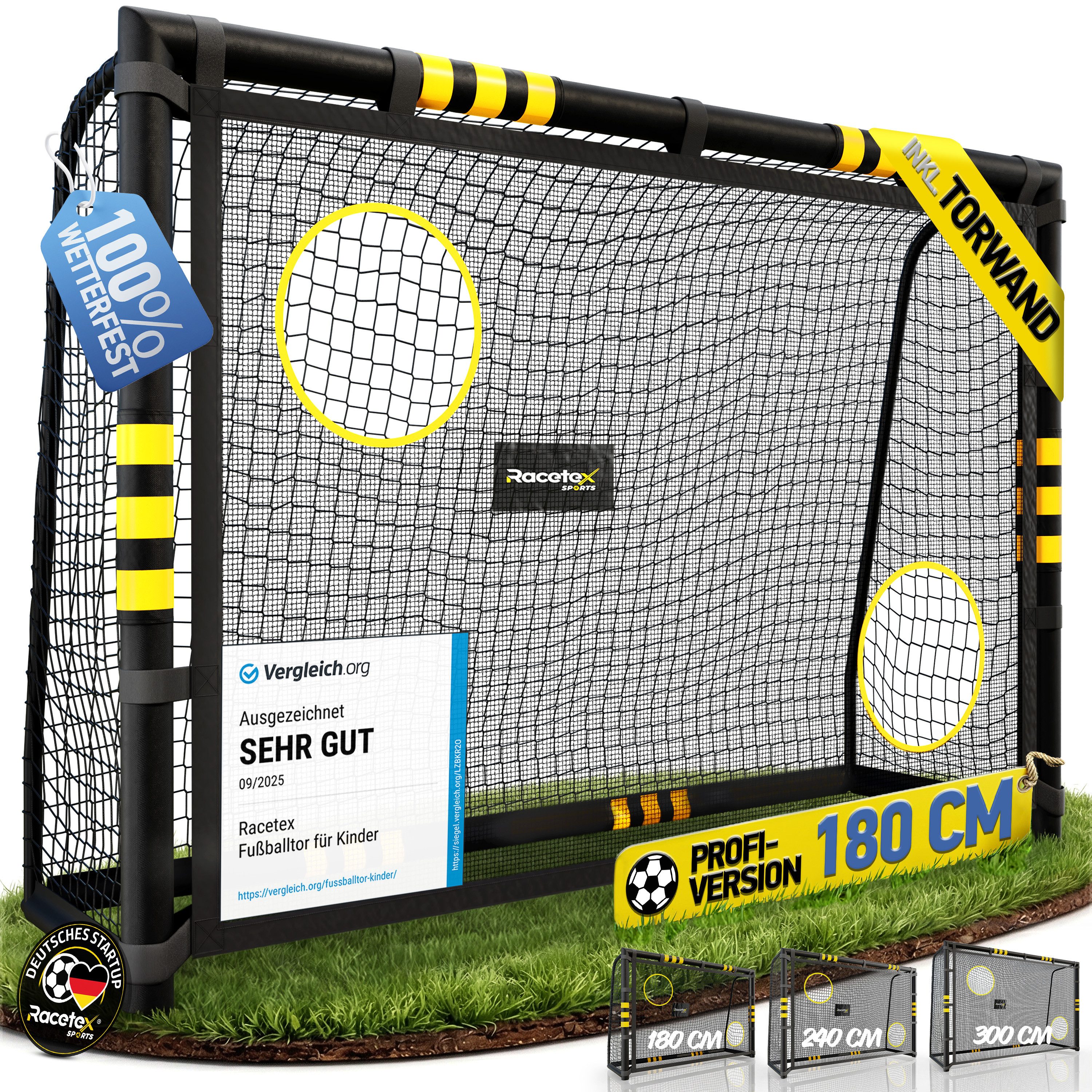 Racetex Fußballtor Racetex Fussballtore für Garten [Anti-Rost Beschichtung], ⚽ UNSERE EMPFEHLUNG ⚽
