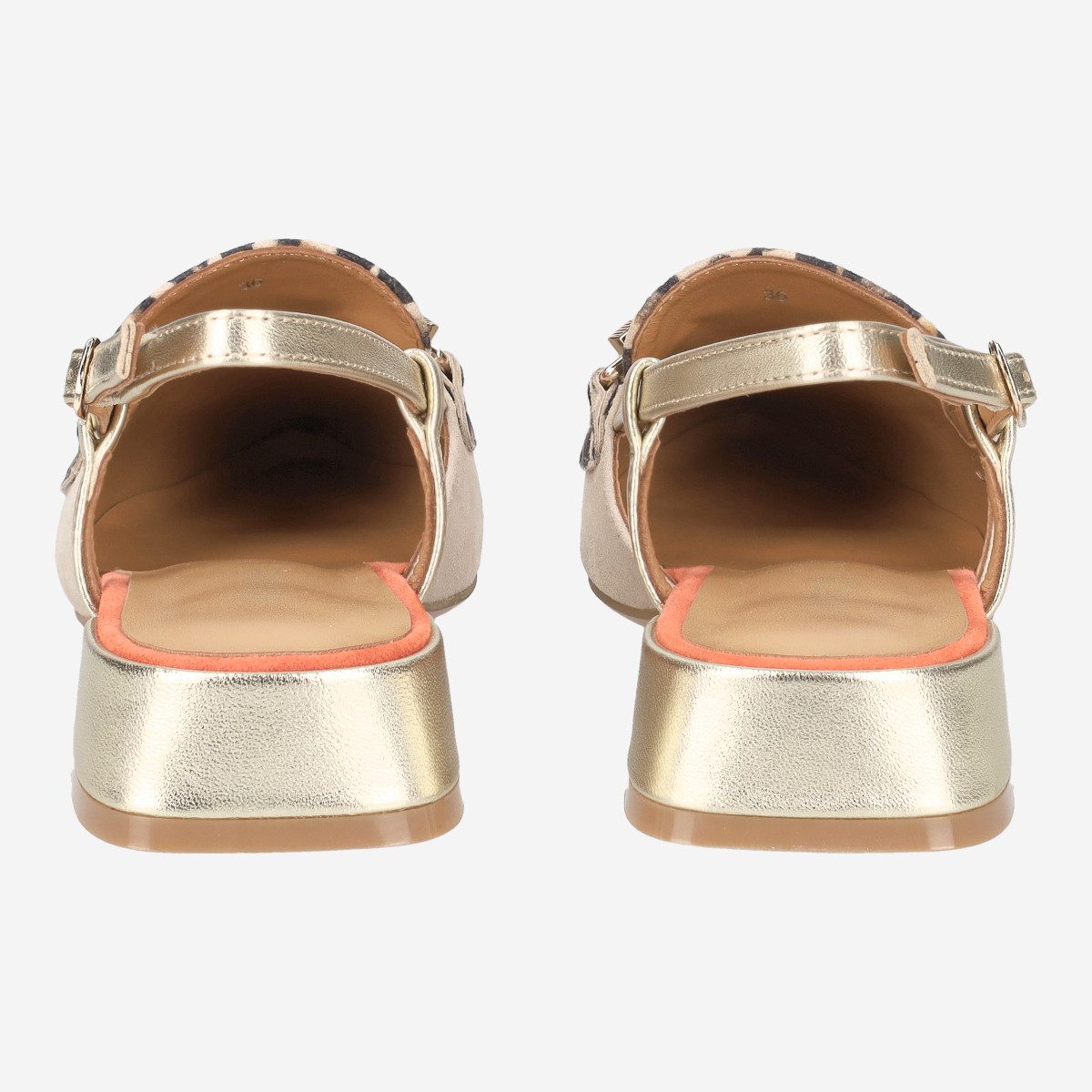 Maripé Maripé FREDERICA V.2 ECRU, Peeptoes & Slingpumps, Beige / Leo, Damen Peeptoepumps