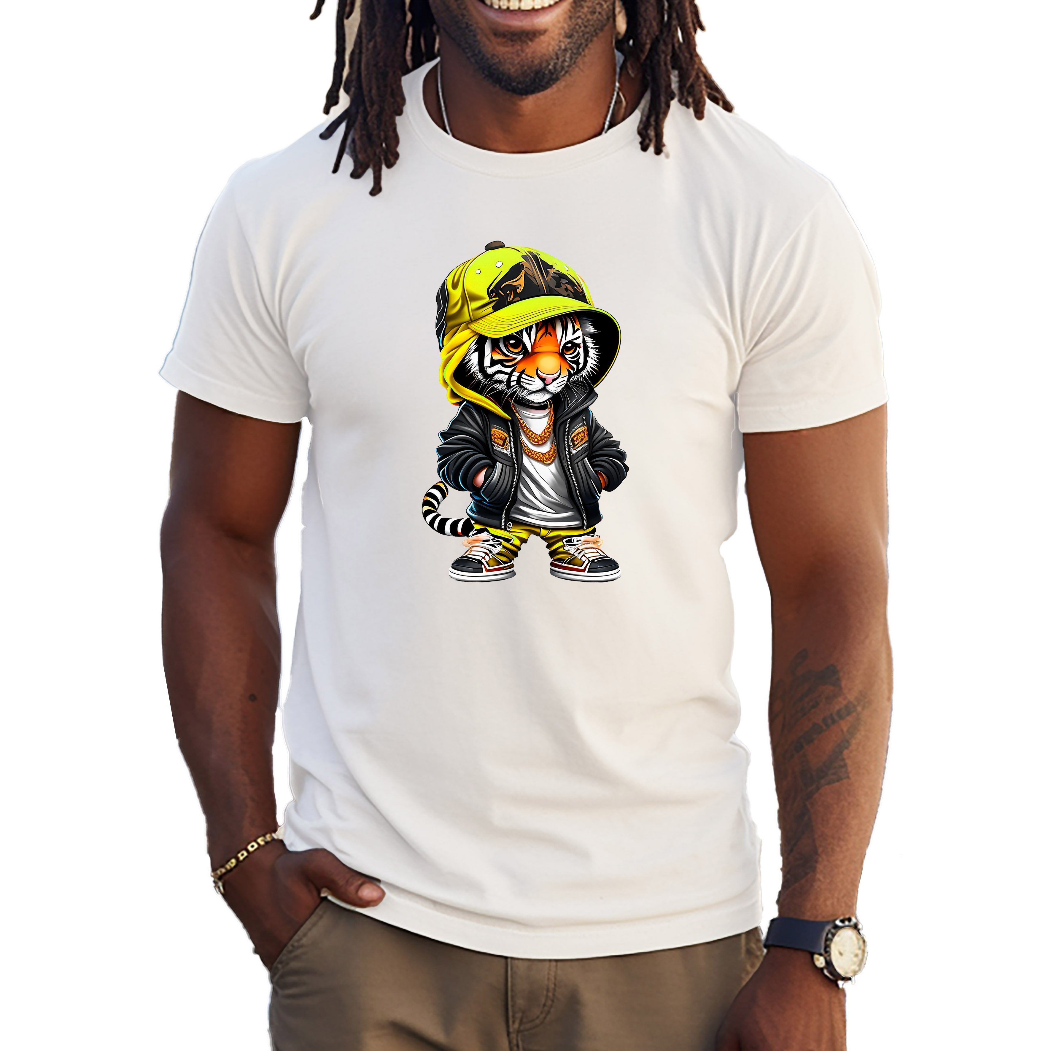 Banco T-Shirt Lion King of the Jungle 100% Baumwolle Sommer Summer Freizeit Löwe