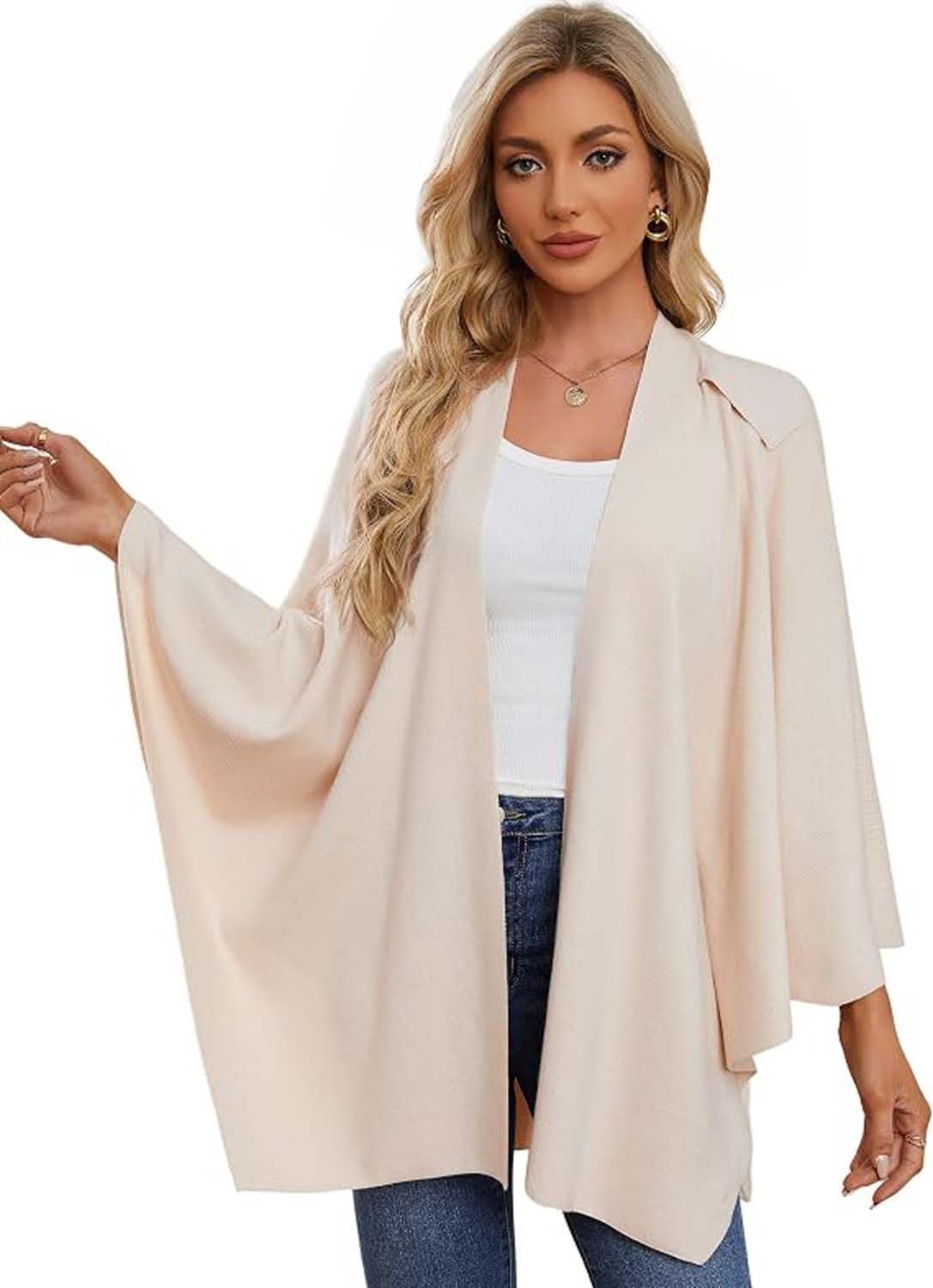 Oemmn Poncho Damen Schal,Poncho,Wärmender Schal für alle Jahreszeiten