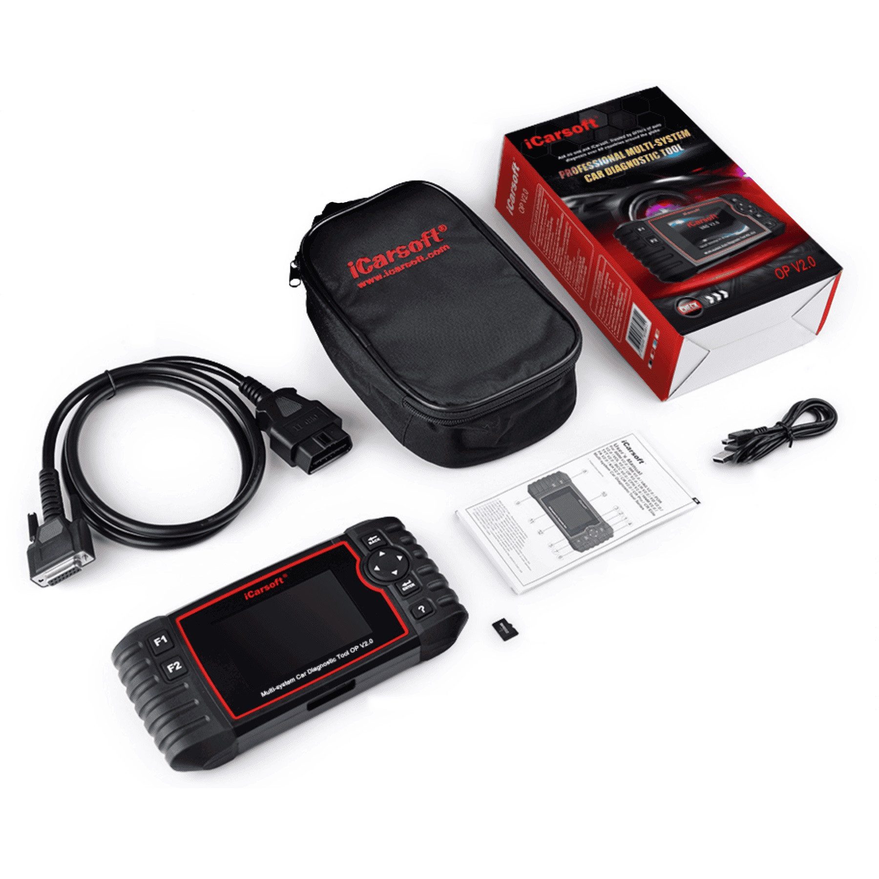 iCarsoft OBD2-Diagnosegerät OP V 2.0 für Opel Vauxhall + Updates