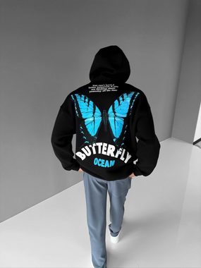 Abluka Hoodie OVERSIZE BUTTERFLY FLEECE HOODIE