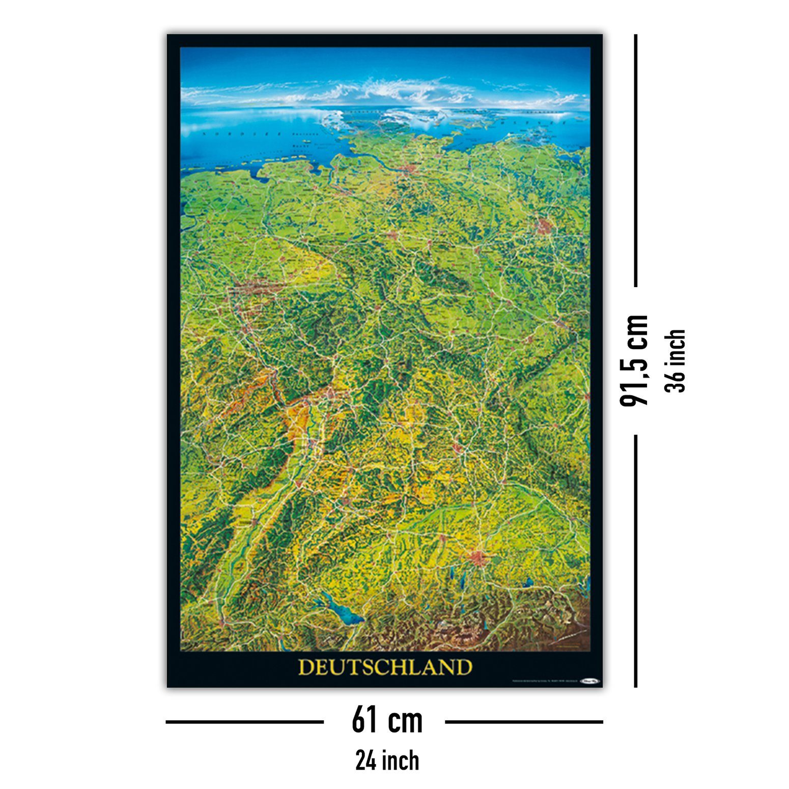 Close Up Poster Deutschland Poster 61 x 91,5 cm