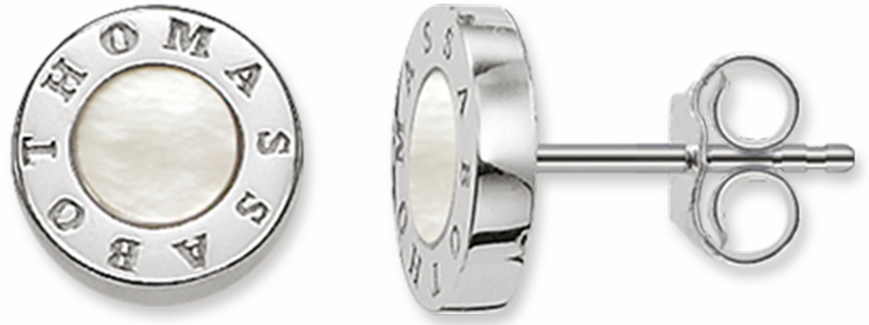 THOMAS SABO Paar Ohrstecker Classic Weiß, mit Perlmutt