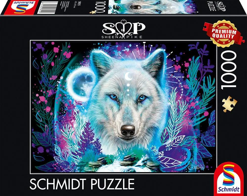 Schmidt Spiele Puzzle Neon Arktis-Wolf, 1000 Puzzleteile günstig online kaufen