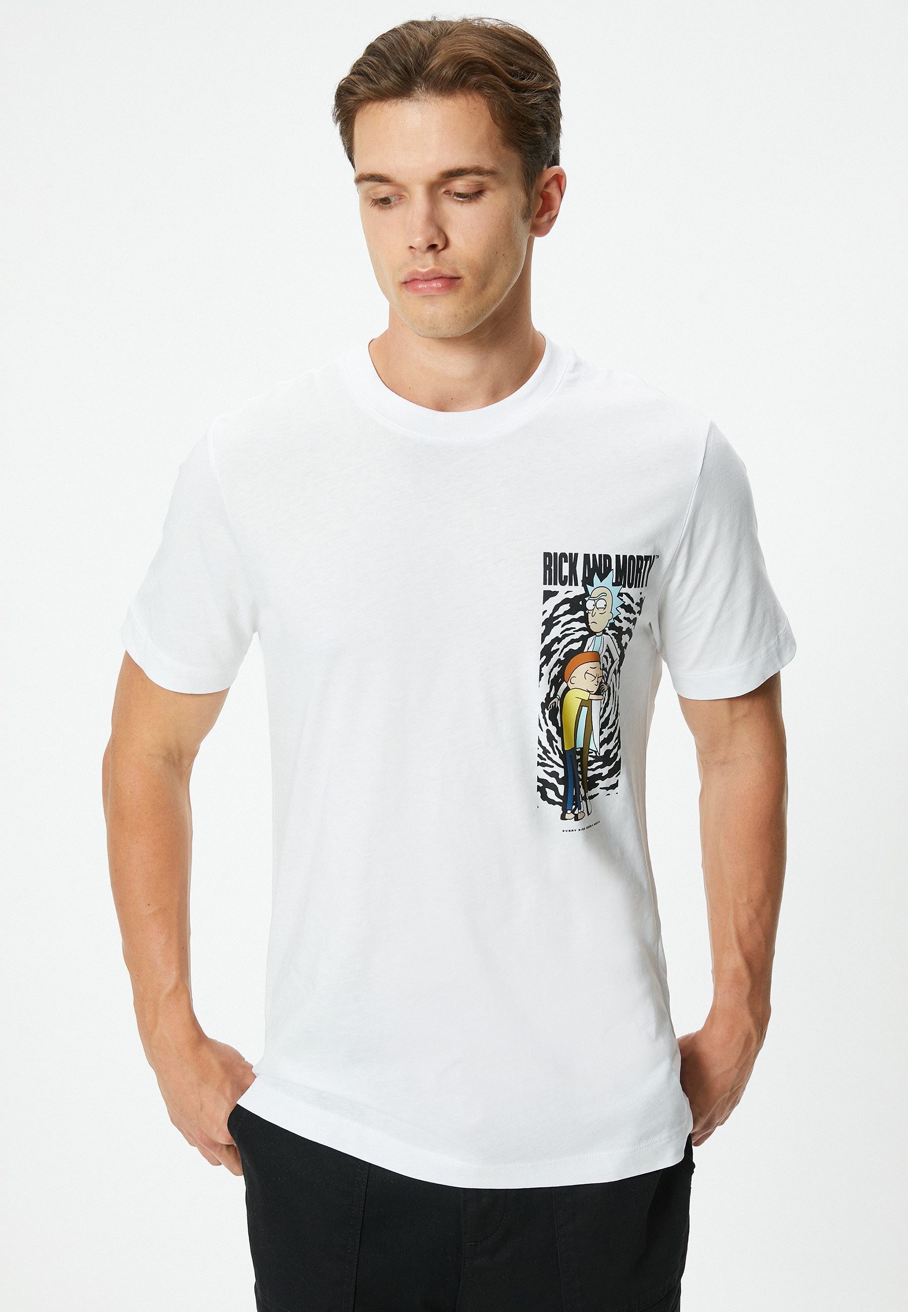 T-Shirt Kurzärmelig Rundhalsausschnitt T-Shirt