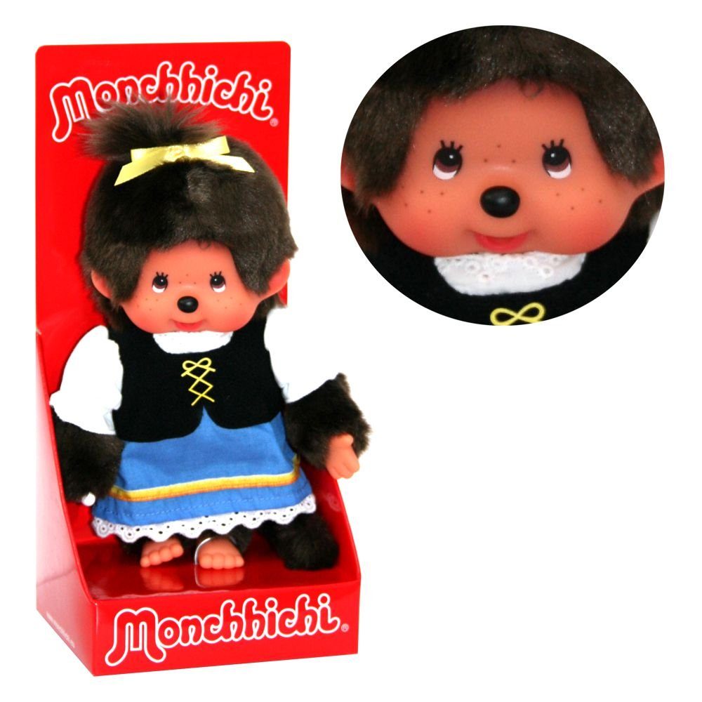 Monchhichi Plüschfigur Bayrisches Mädchen 20 cm Monchhichi Puppe Bayerin Tr günstig online kaufen