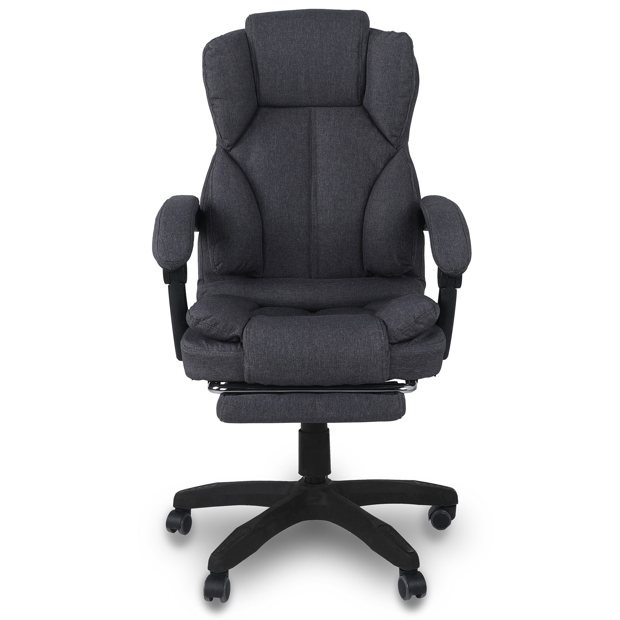 TRISENS Chefsessel Ares (einzeln), Bürostuhl mit flexiblen Armlehnen Home Office Chair in Stoff-Design