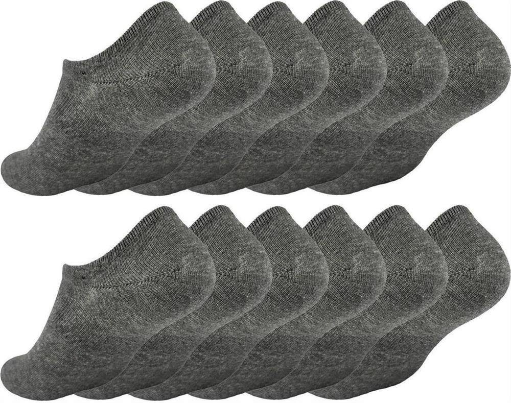 EloModa Füßlinge 12 Paar Damen Herren Sneaker unsichtbar im Schuh Sport Socken, (12-Paar)