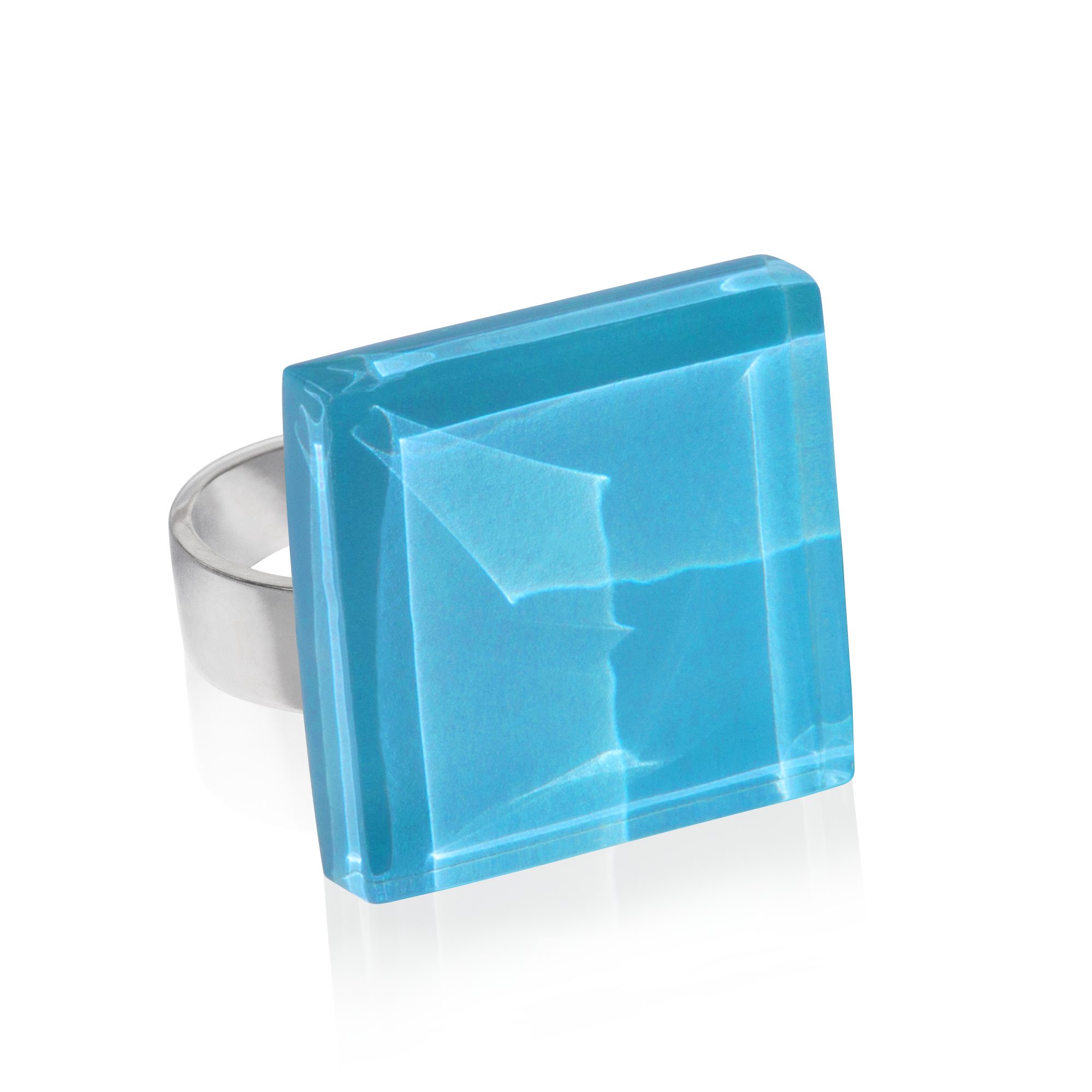 Fingerring Statement Ring mit Stein 20mm • größenverstellbar