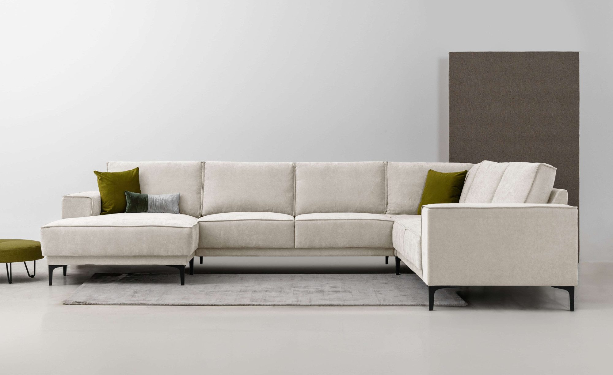 OTTO home Wohnlandschaft "XXL Sofa Oland, Struktur, Flachgewebe, Luxus-Micr günstig online kaufen