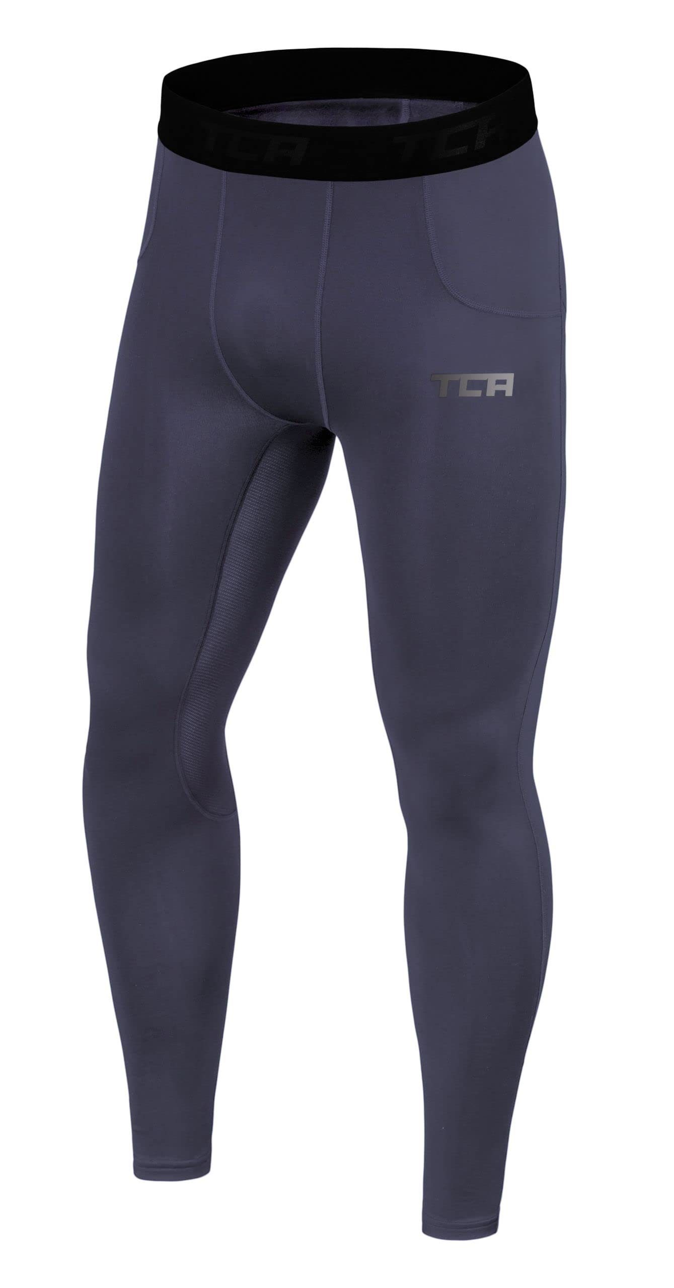 TCA Lauftights TCA Jungen Leggings, Kompressionshose, Dunkelgrau, Gezielte  Belüftung durch atmungsaktive