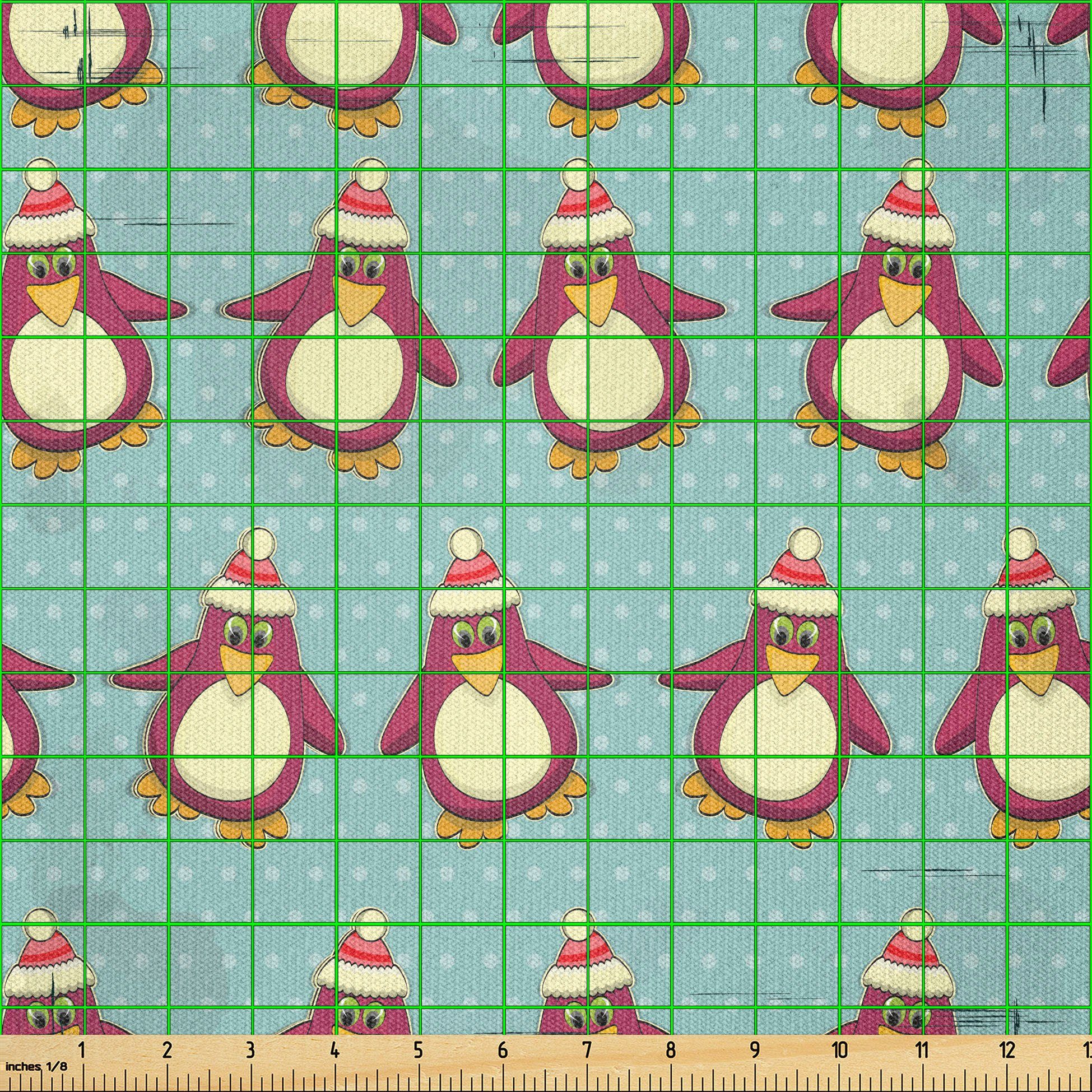 Thumbnail - Abakuhaus Stoff ausdehnbar mit Elestan für Heimwerkarbeiten und Näharbeiten, Weihnachten Lustige Arctic Penguins