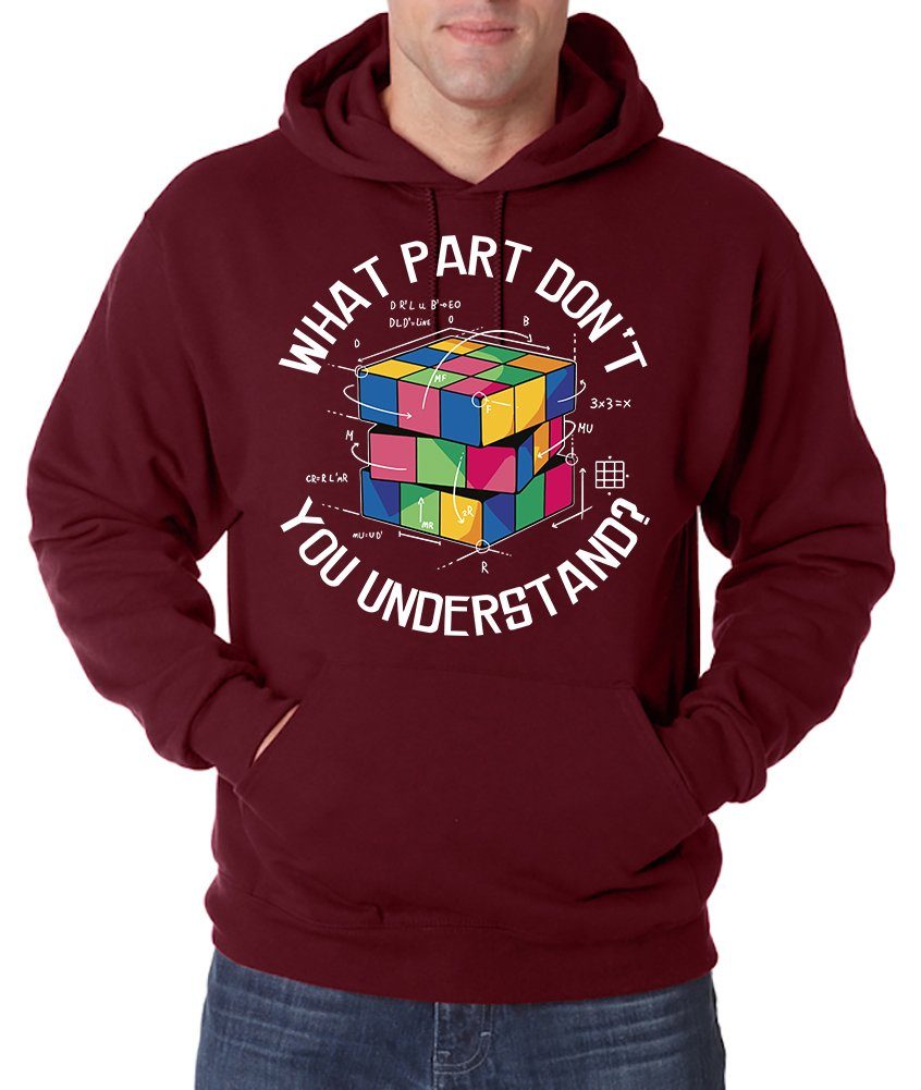 Kapuzenpullover What Part don't you Understand Zauberwürfel Herren Hoodie Pullover