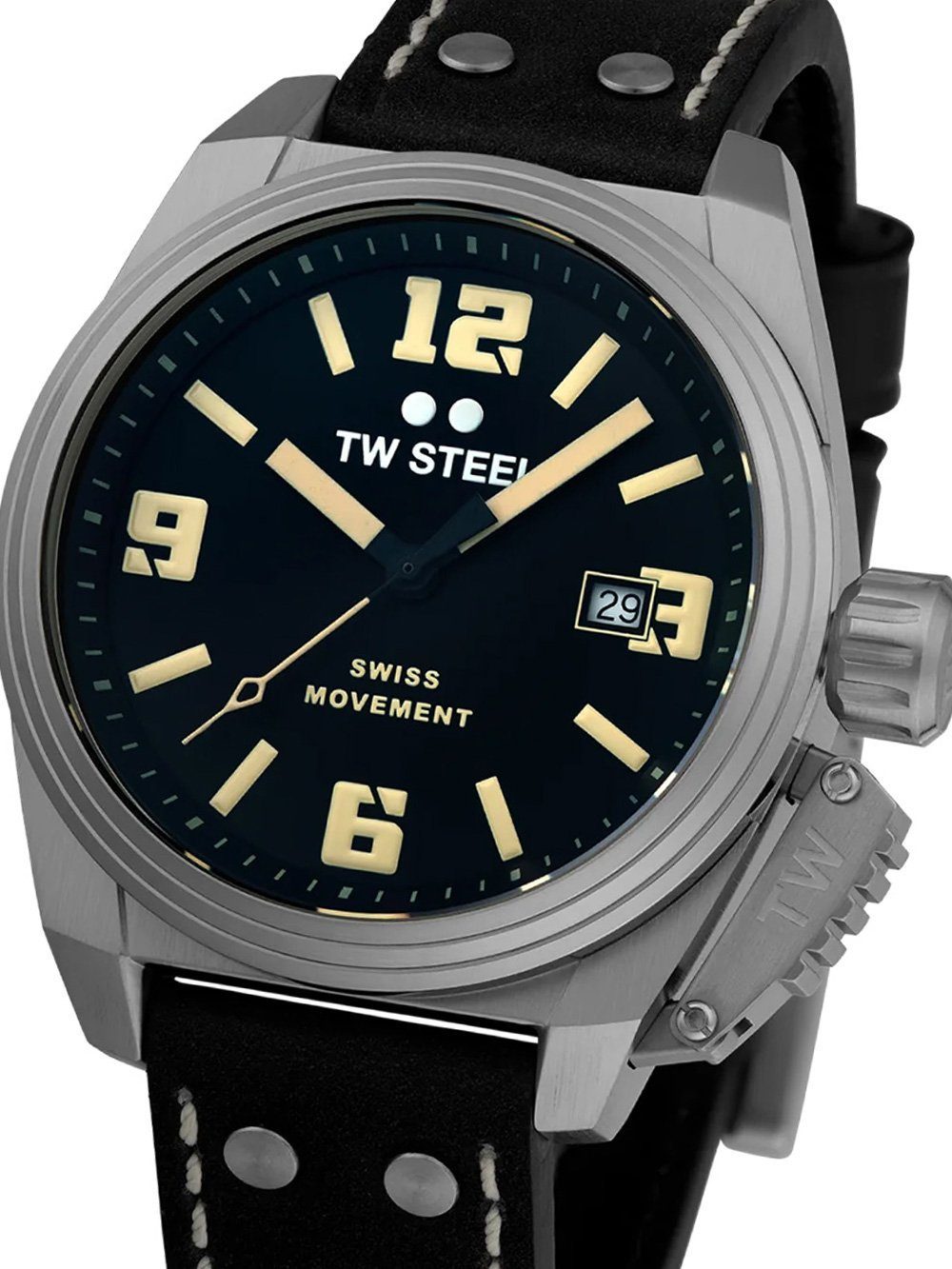 TW Steel Quarzuhr TW-Steel TW1101 Canteen Herrenuhr 42mm 10ATM TW-Steel TW1101 Canteen Herrenuhr 42mm 10ATM