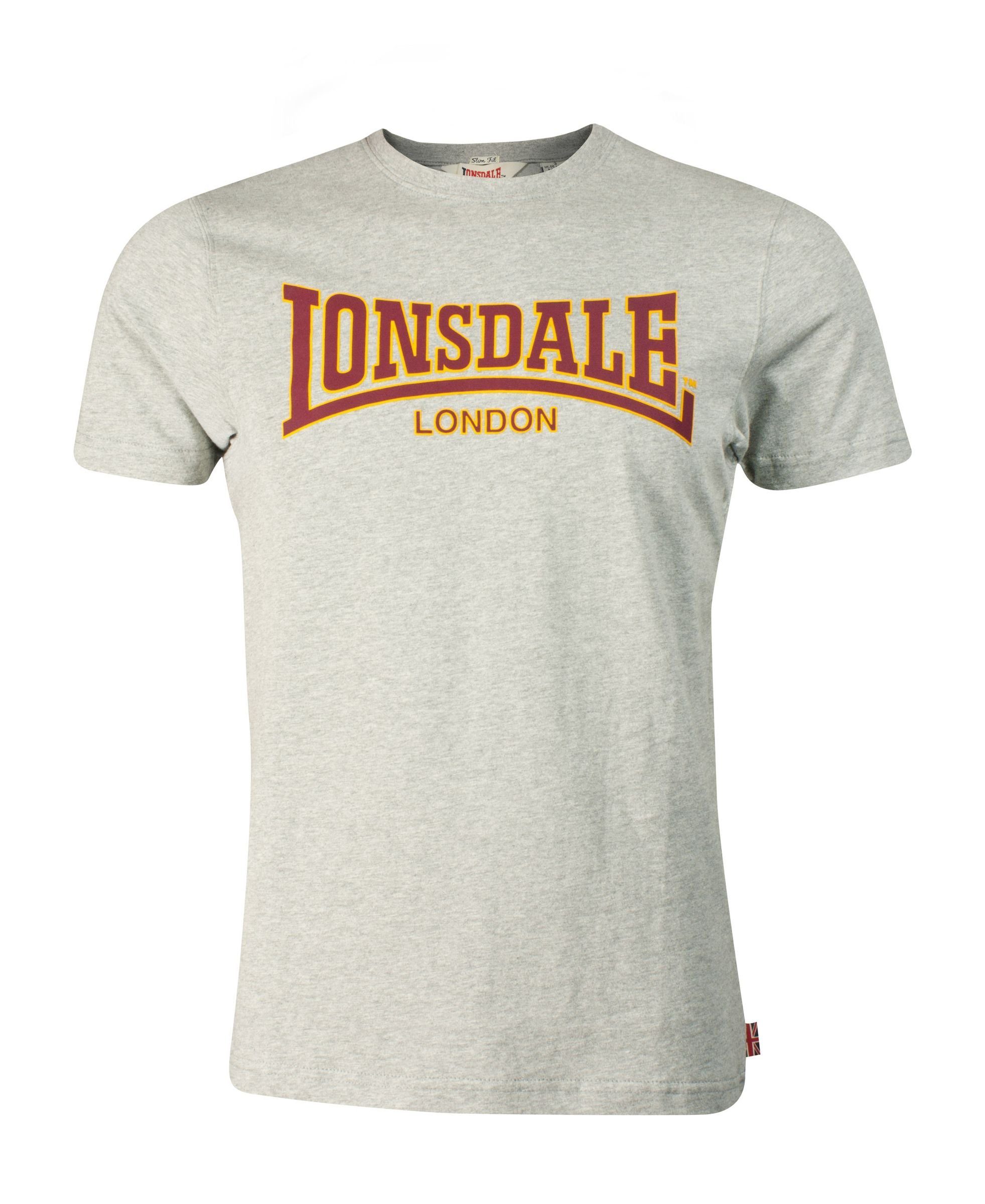 grey Lonsdale Adult marl Herren T-Shirt Lonsdale T-Shirt Classic