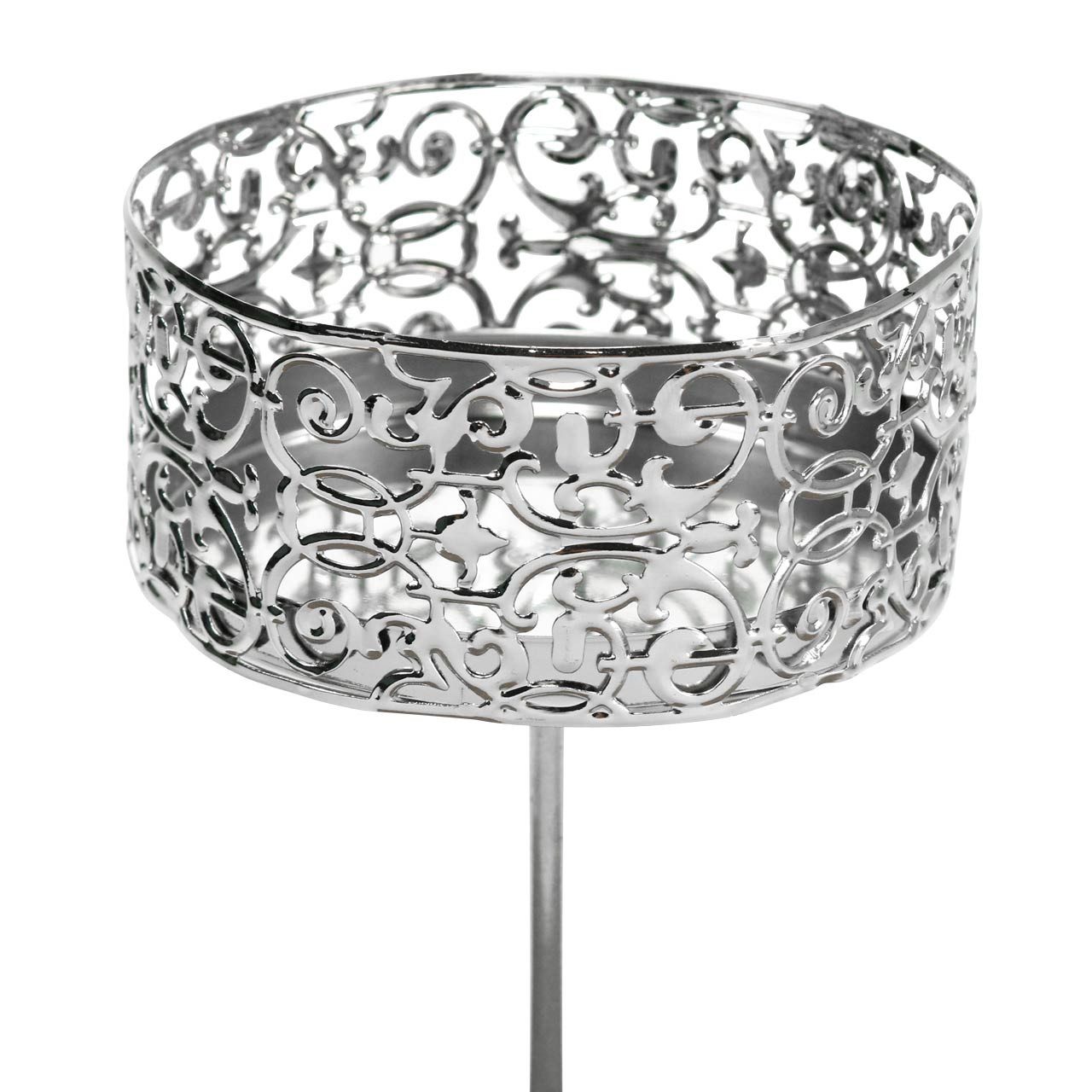 Viana Kerzenhalter 4er Set Florale Kerzenhalter Silbern zum Stecken, Antik- günstig online kaufen